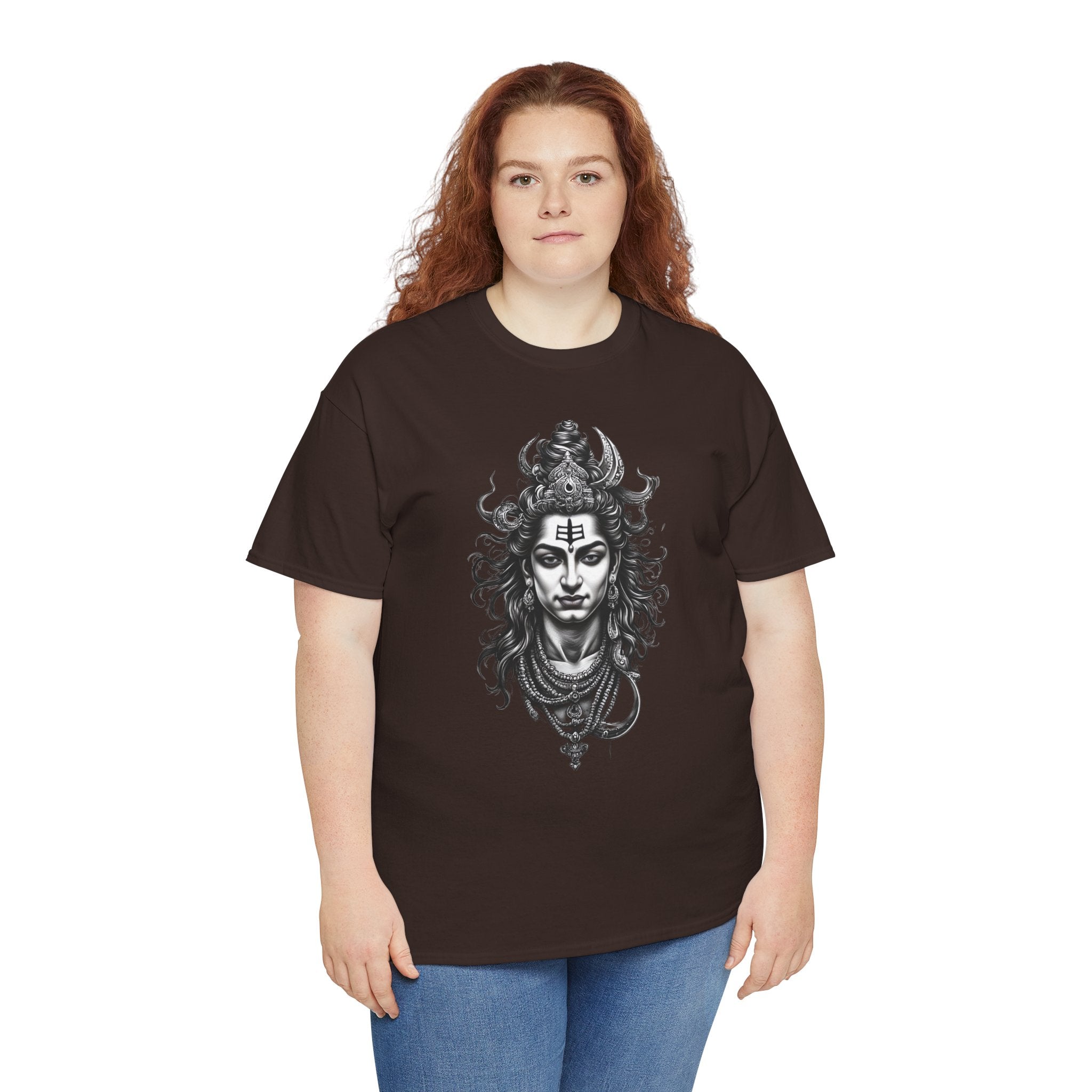 Shiva Portrait Tee — Hindu God Shiva Graphic T-Shirt