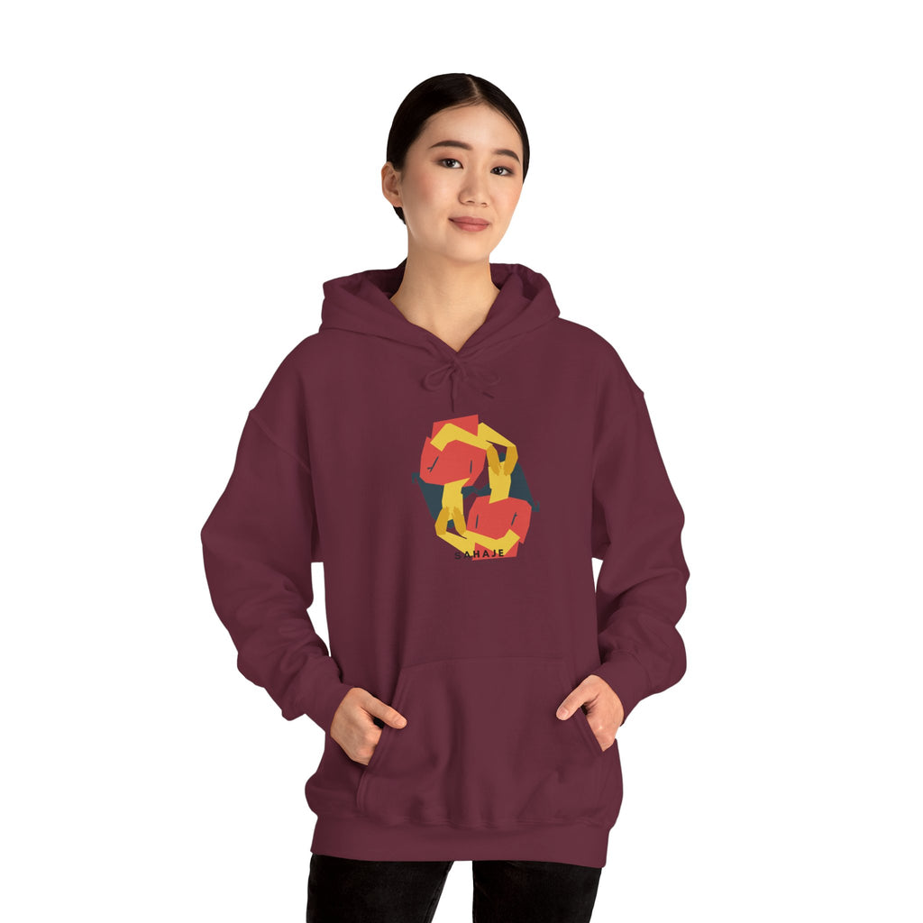 Fox Recycling Symbol Hoodie — Geometric Fox Eco-Friendly Design