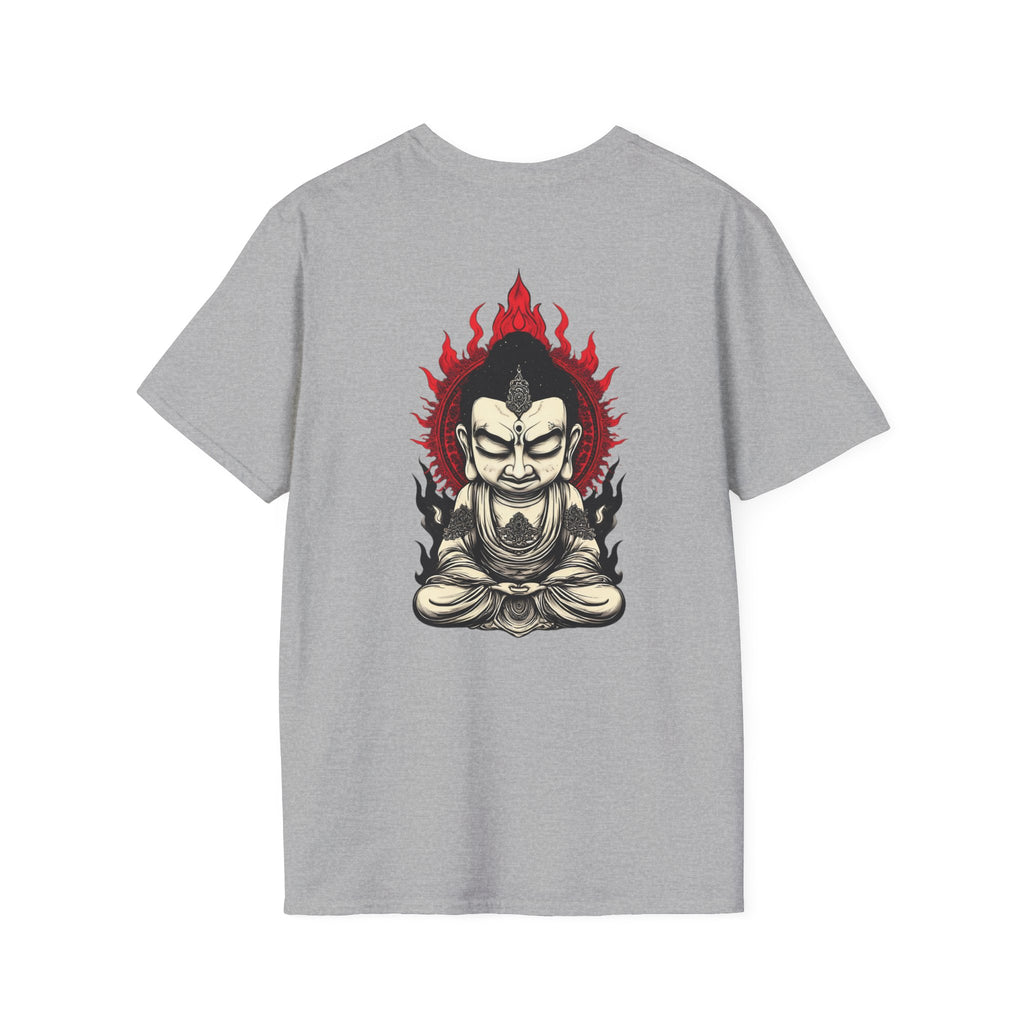 Buddha Flame T-Shirt — Fierce Meditating Buddha Graphic Tee