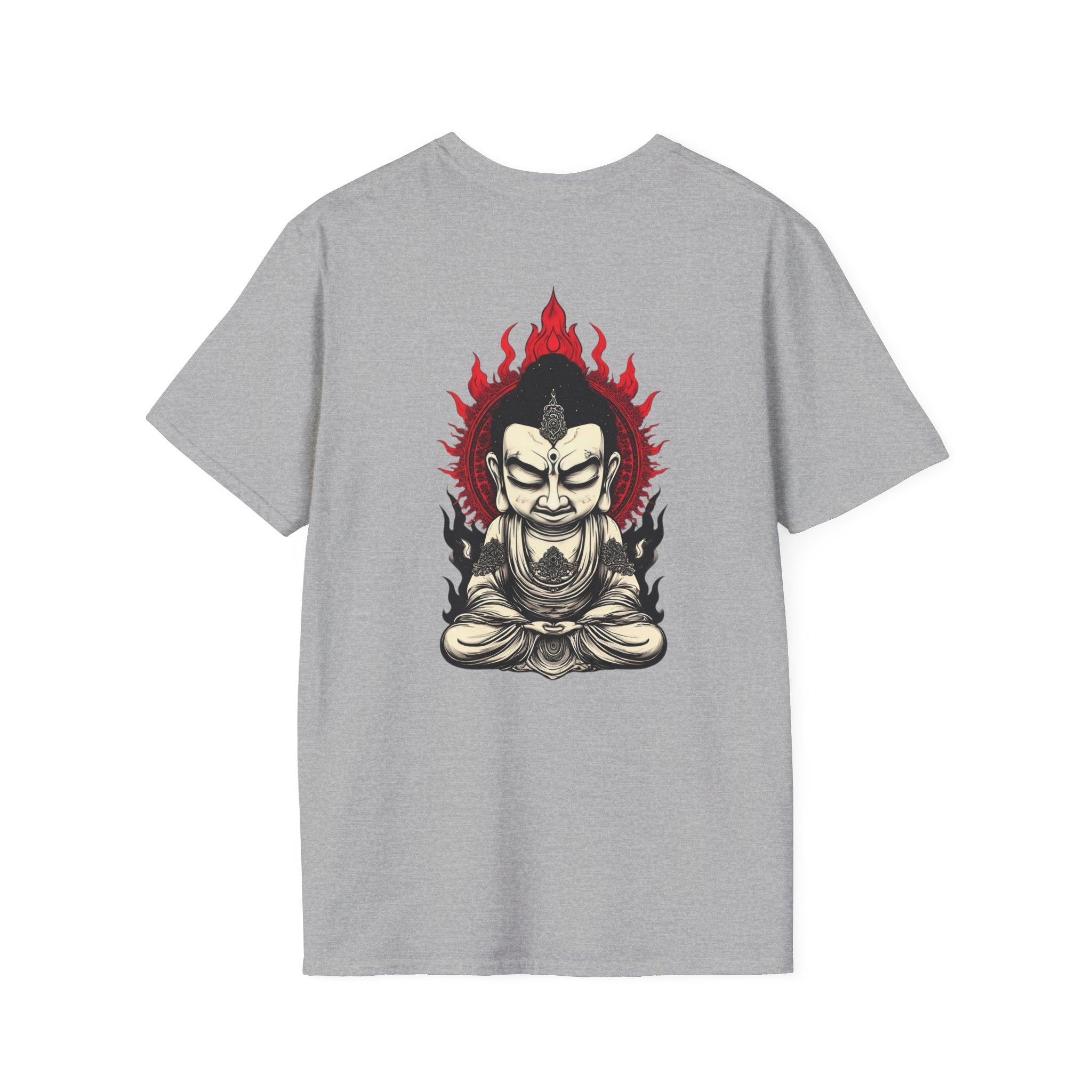 Buddha Flame T-Shirt — Fierce Meditating Buddha Graphic Tee