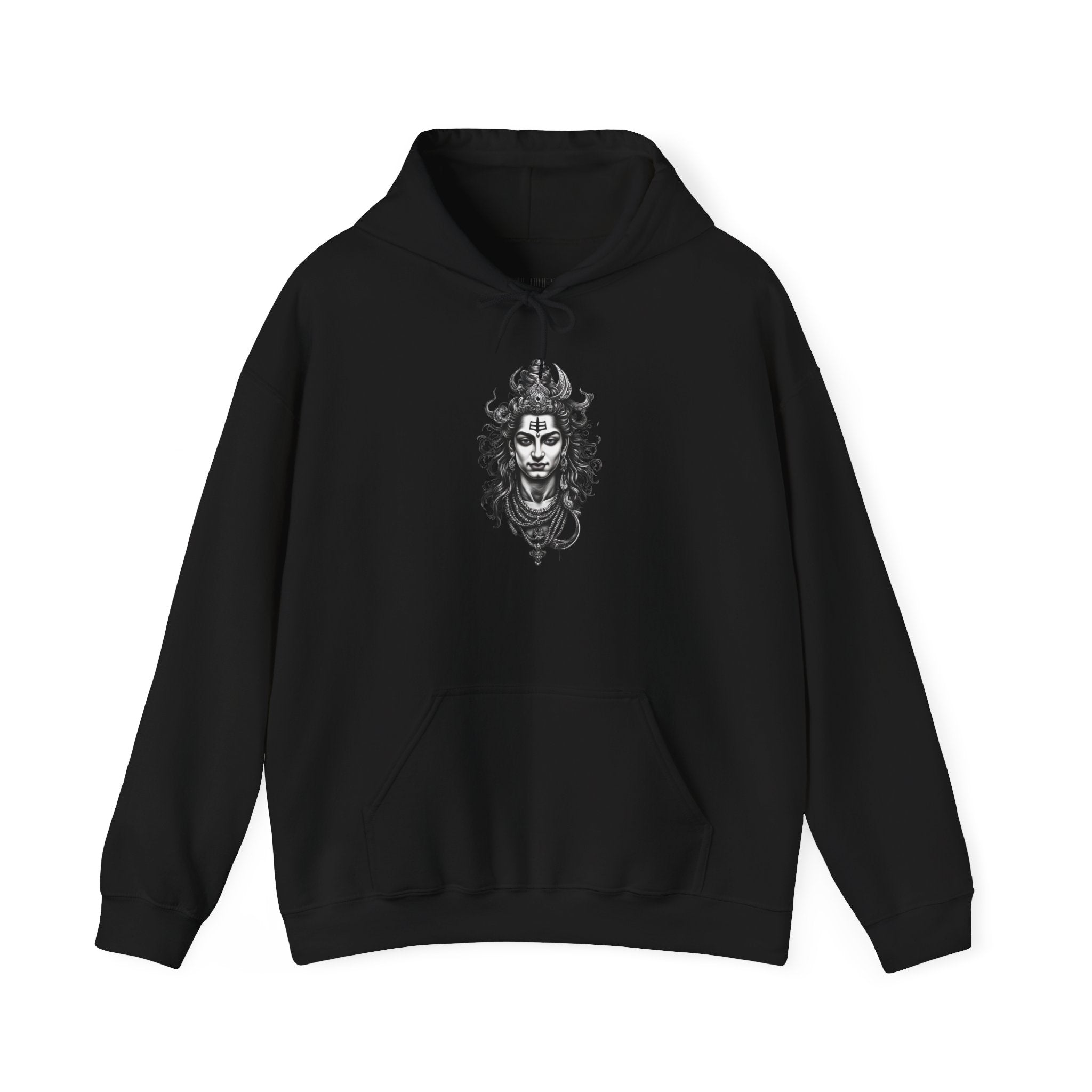 Skull Viking Hoodie — Norse Warrior Graphic Hooded Sweatshirt
