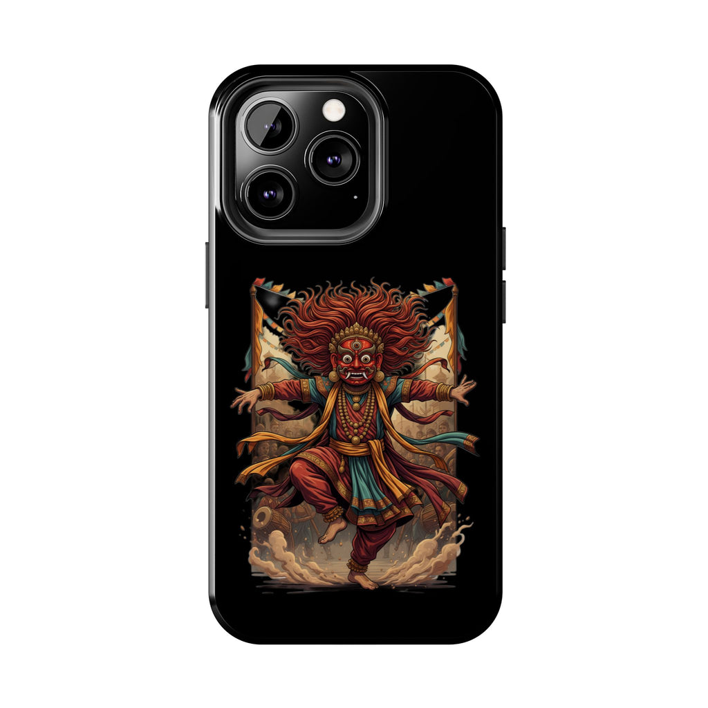 Tibetan Demon Dance Tough Phone Case — Bold Mythic Protective Cover