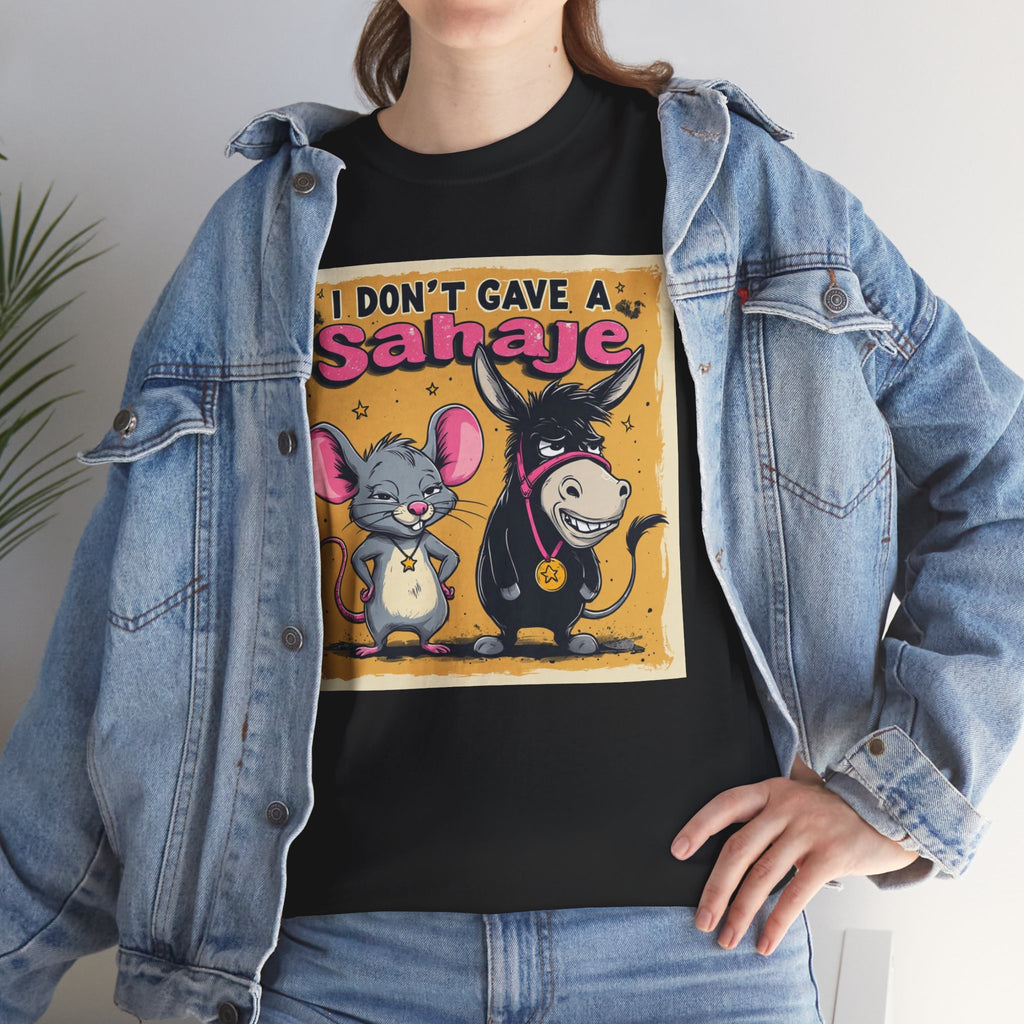 I Don't Give A Snair! Tee — Funny Mouse & Cat Graphic T-Shirt