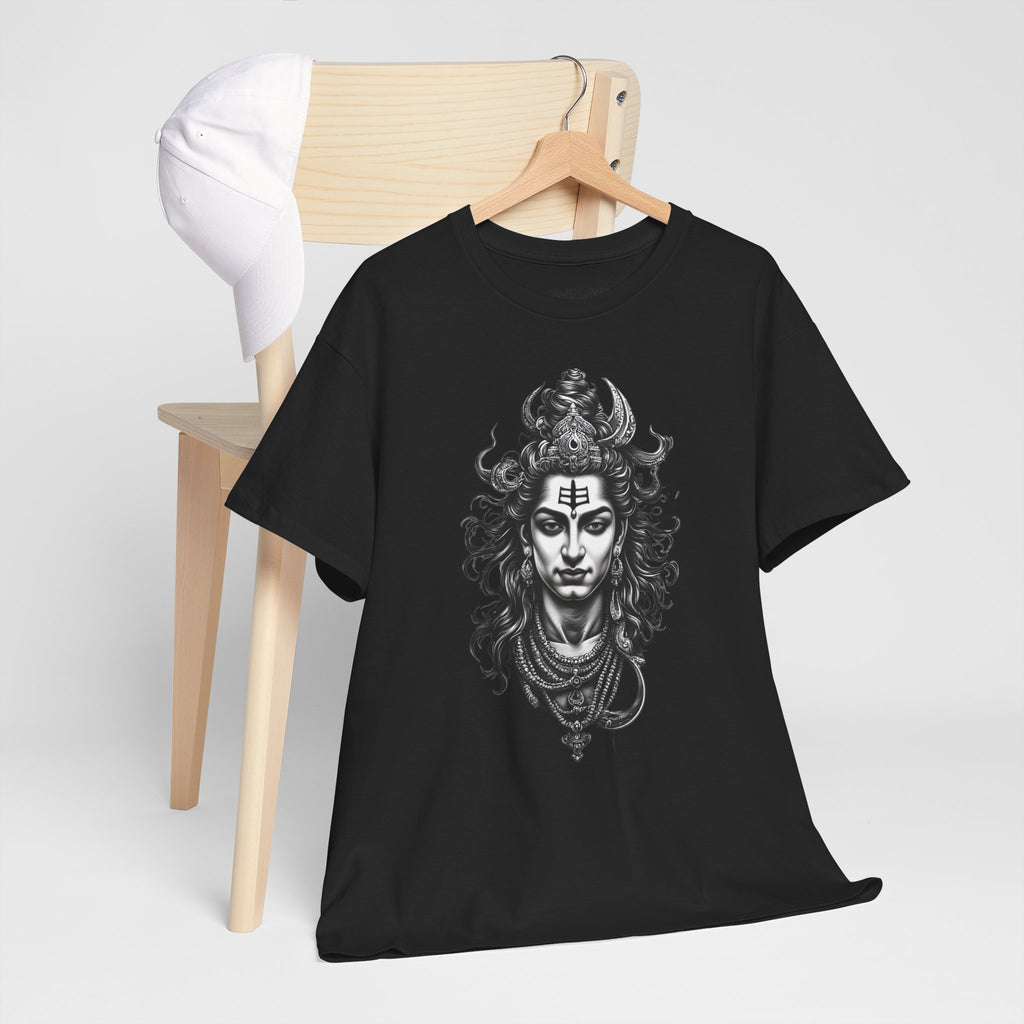 Shiva Portrait Tee — Hindu God Shiva Graphic T-Shirt