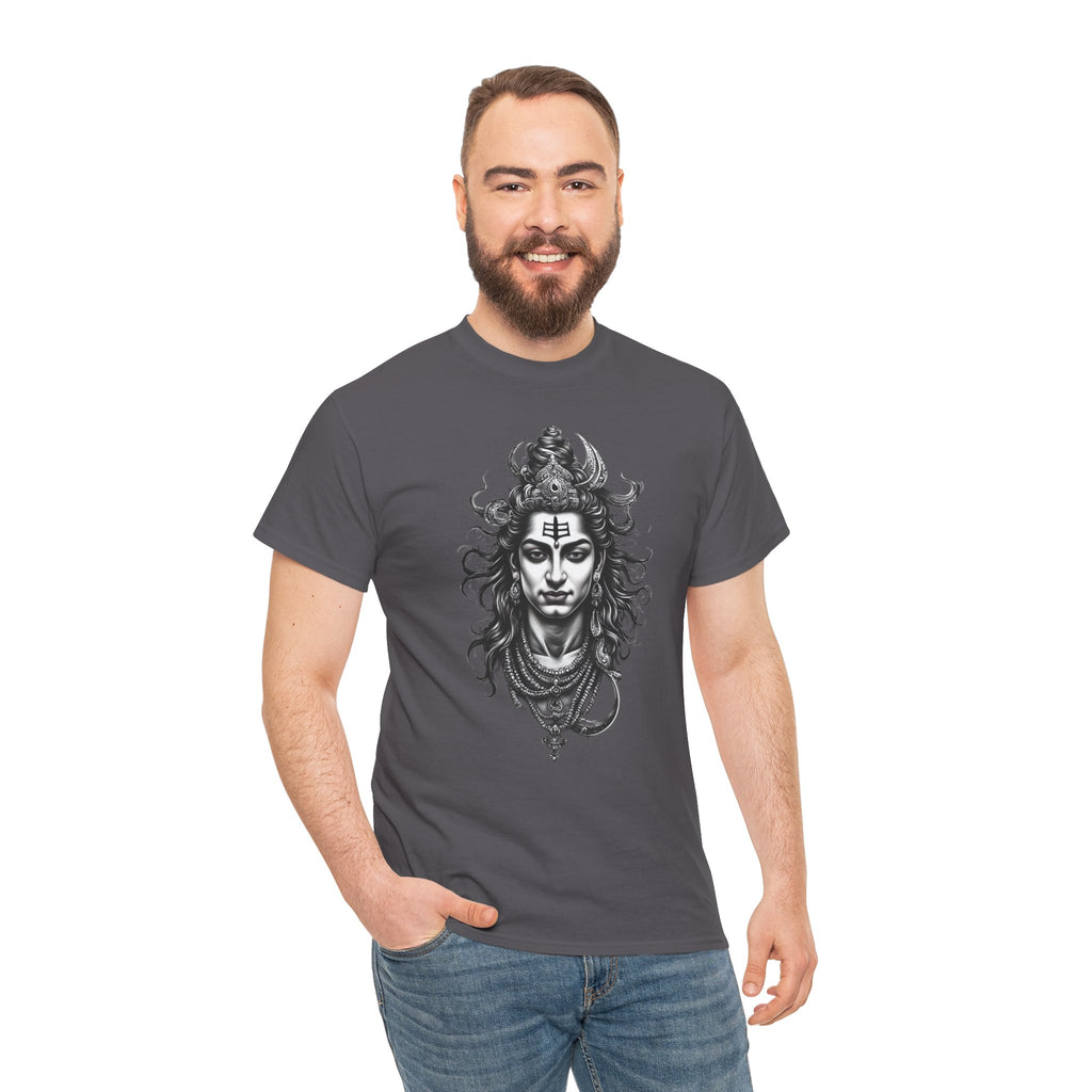 Shiva Portrait Tee — Hindu God Shiva Graphic T-Shirt