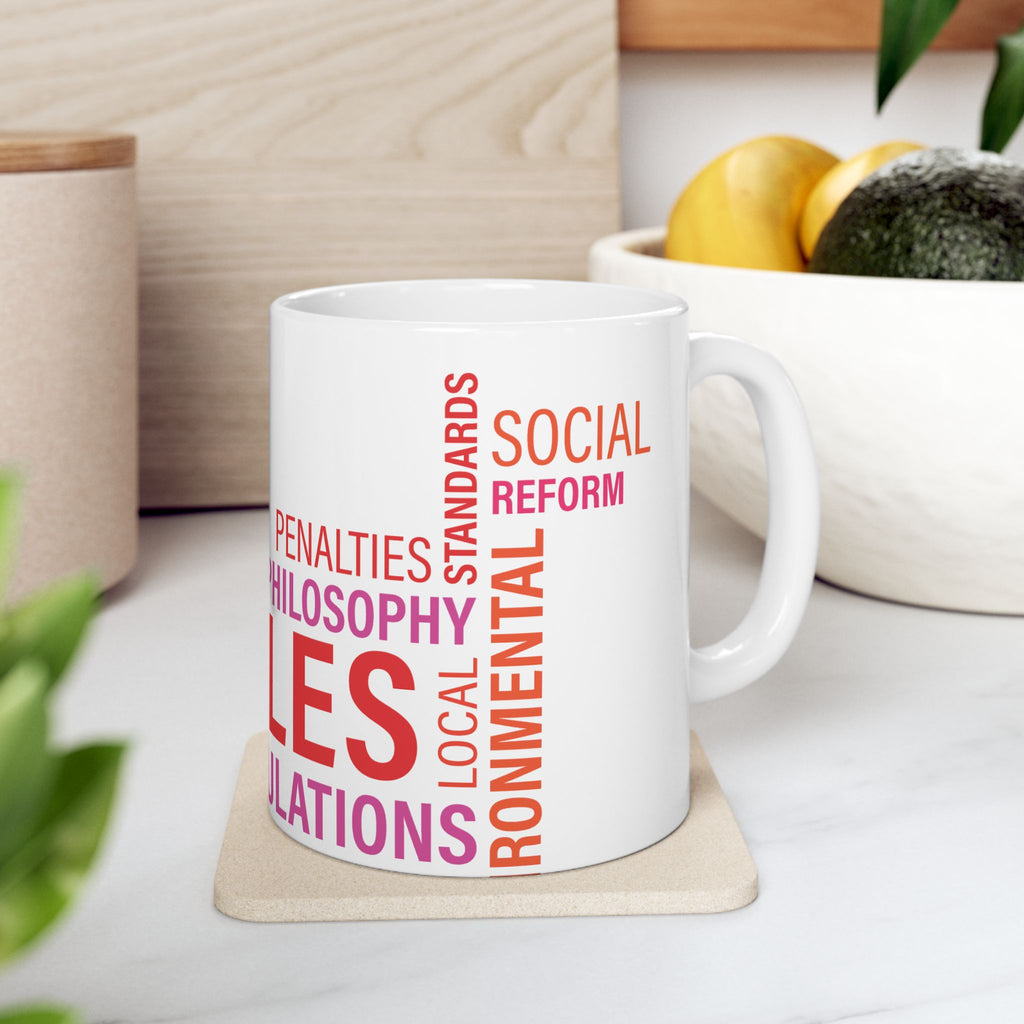 Rules and Regulations Coffee Mug, Gift for Legal Professionals, Motivational Cup, Office Decor, Unique Ceramic Mug