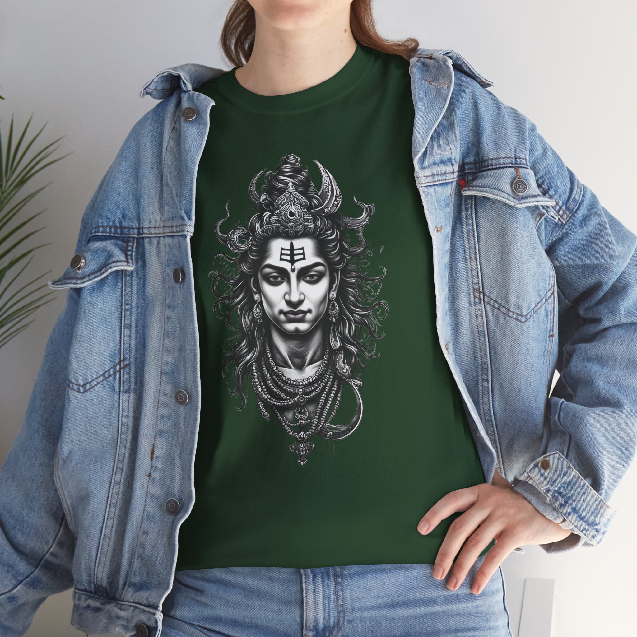 Shiva Portrait Tee — Hindu God Shiva Graphic T-Shirt