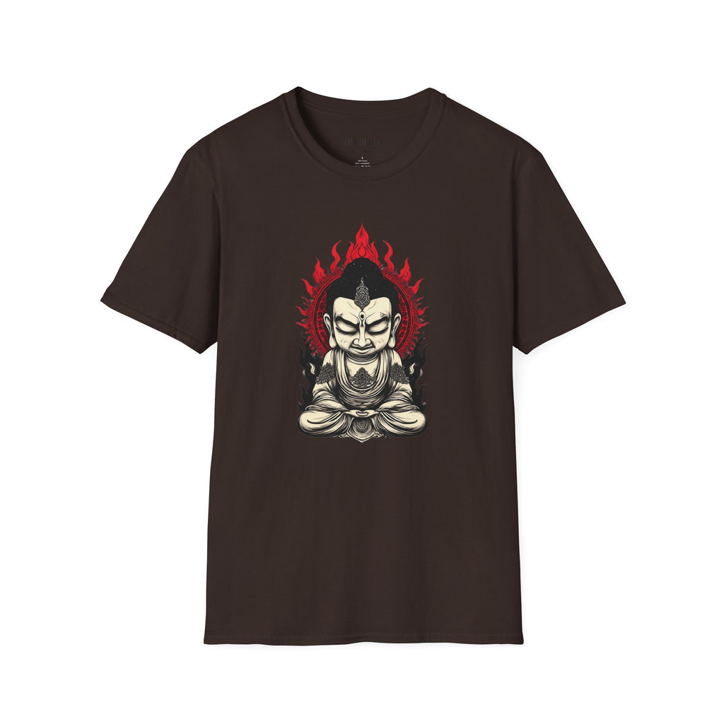 Buddha Flame T-Shirt — Meditative Buddha Graphic Tee