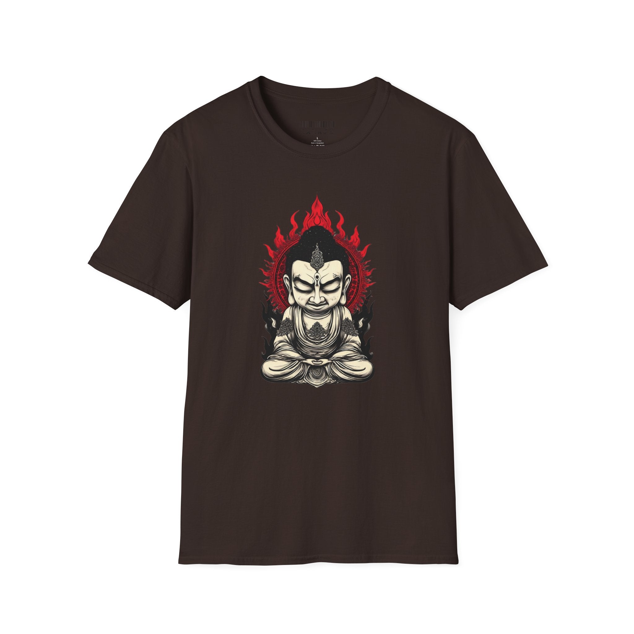 Buddha Flame T-Shirt — Meditative Buddha Graphic Tee