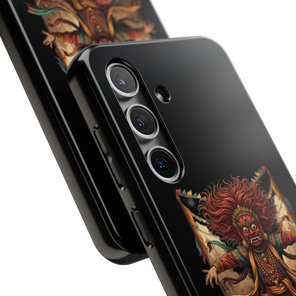 Tibetan Demon Dance Tough Phone Case — Bold Mythic Protective Cover