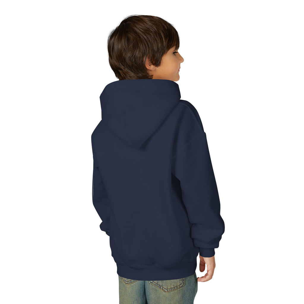 Youth Hoodie — Flaming Meditating Demon Graphic