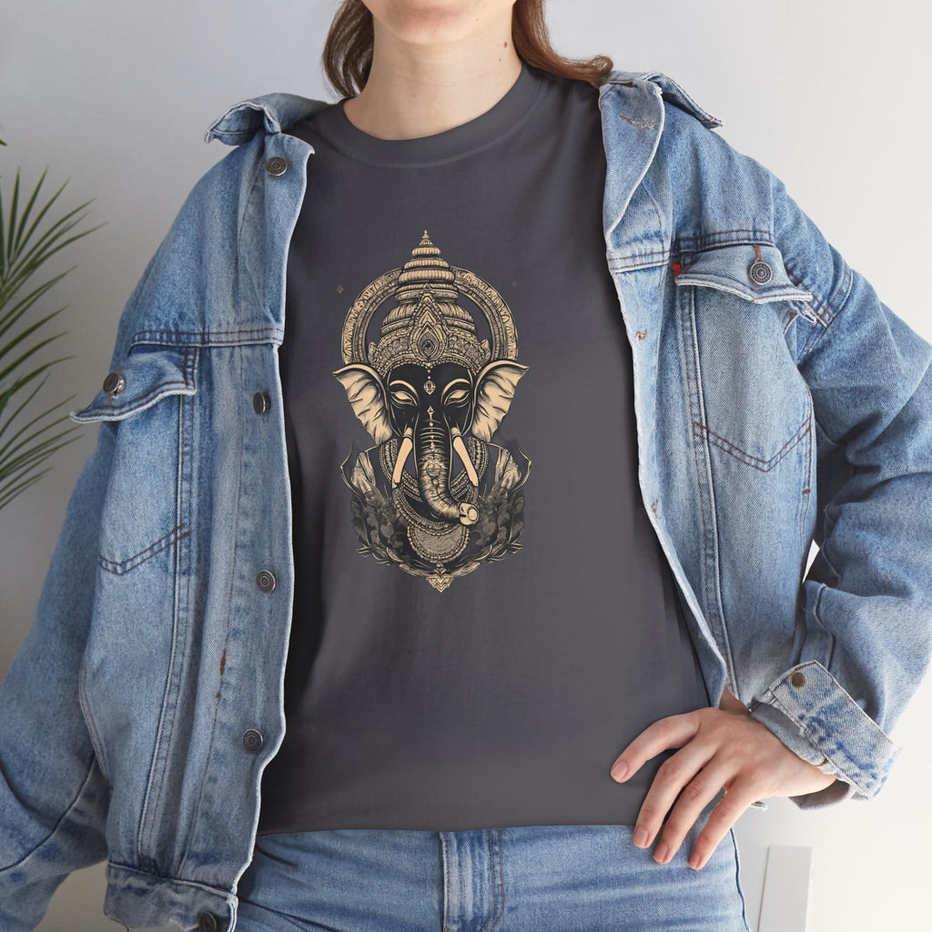 Elephant Mandala T‑Shirt — Spiritual Ganesha-Inspired Graphic Tee