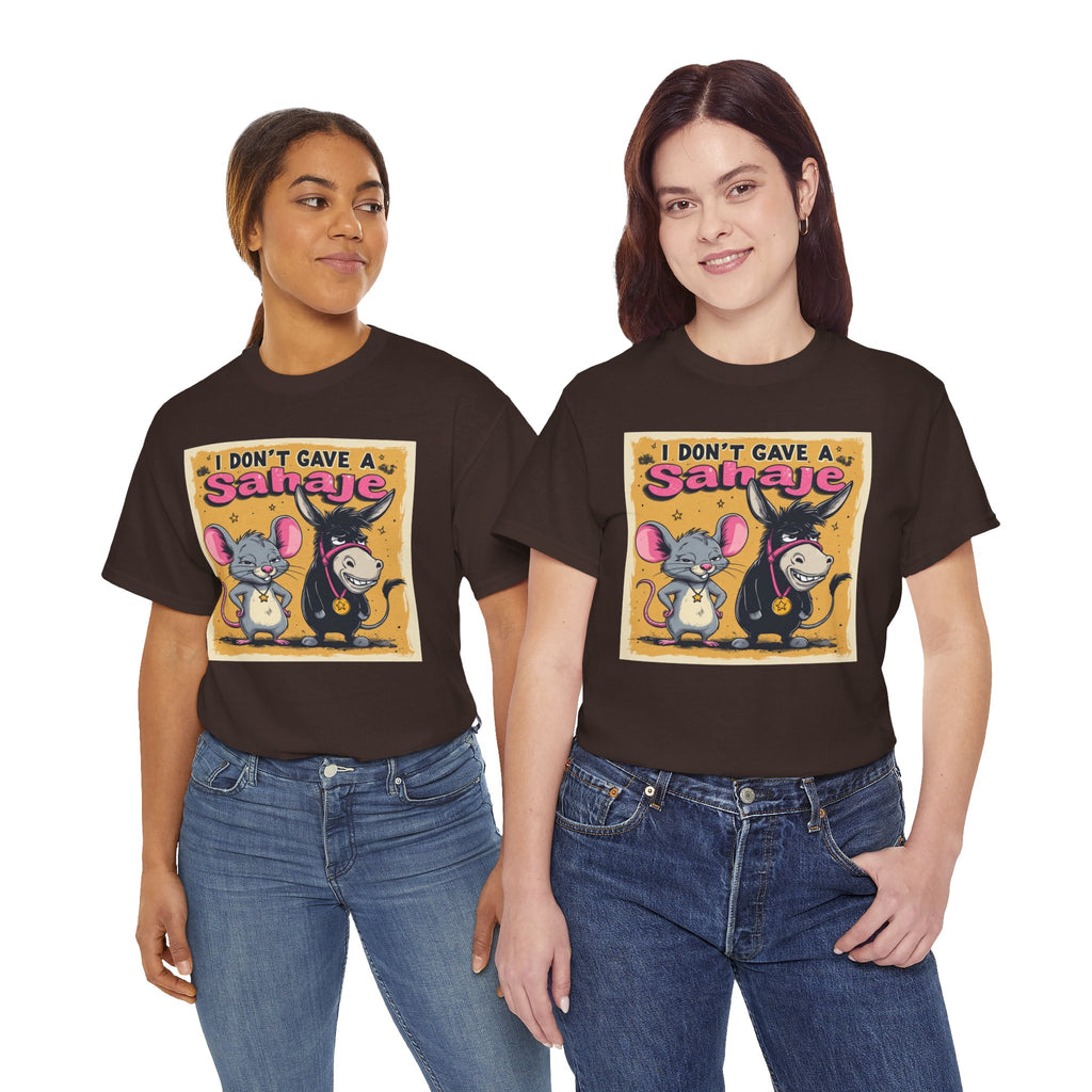 I Don't Give A Snair! Tee — Funny Mouse & Cat Graphic T-Shirt