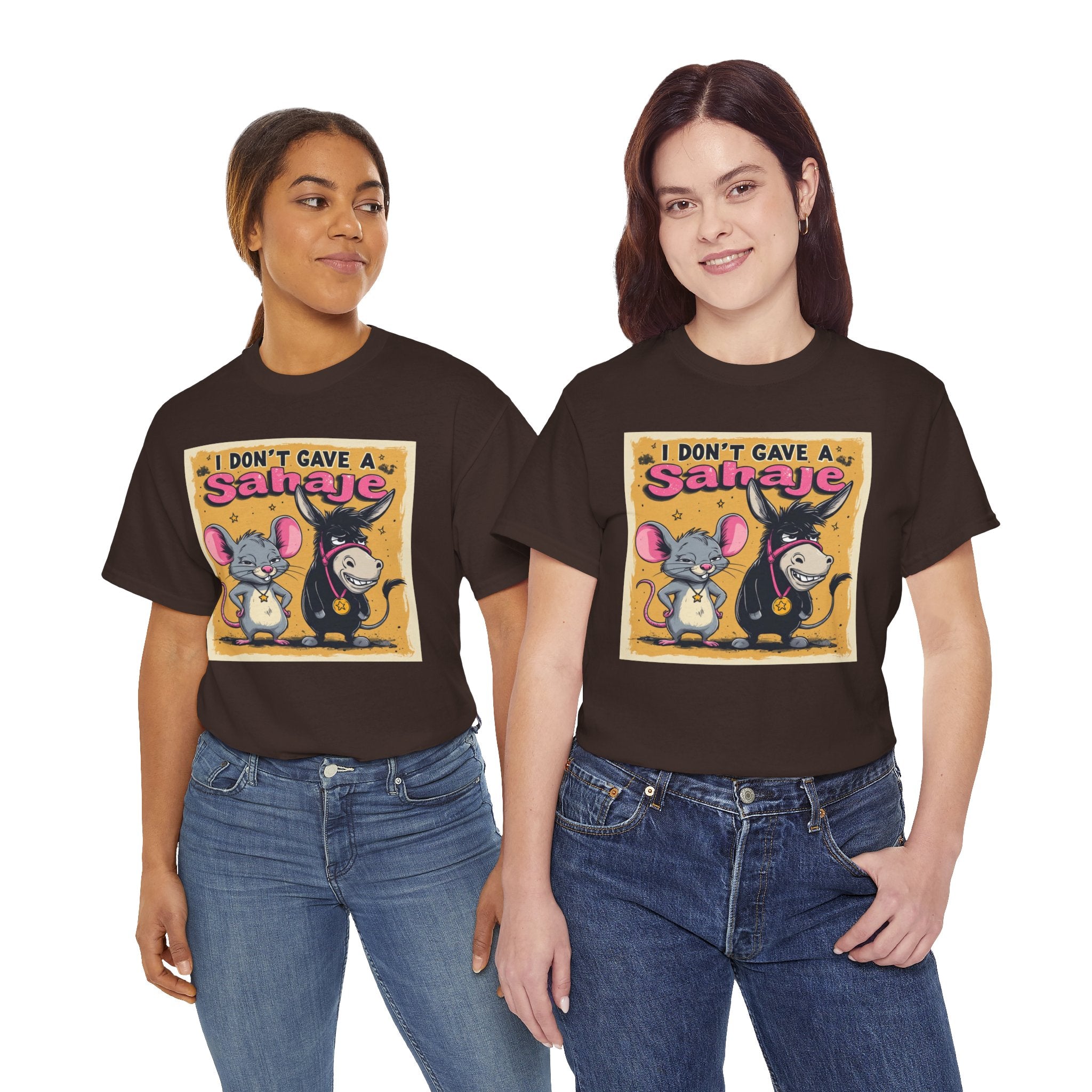 I Don't Give A Snair! Tee — Funny Mouse & Cat Graphic T-Shirt