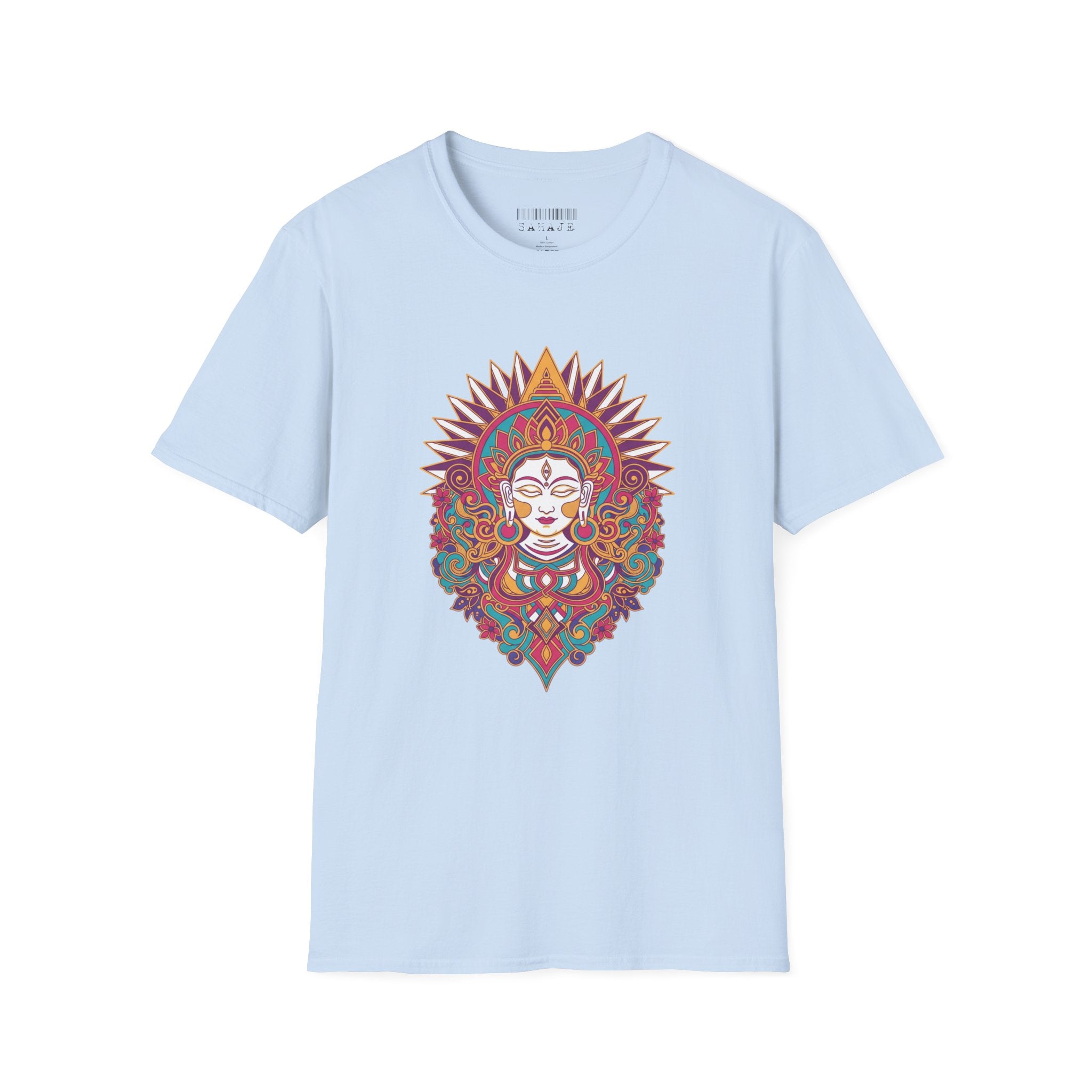 Mystic Goddess Mandala T-Shirt — Colorful Boho Spiritual Tee