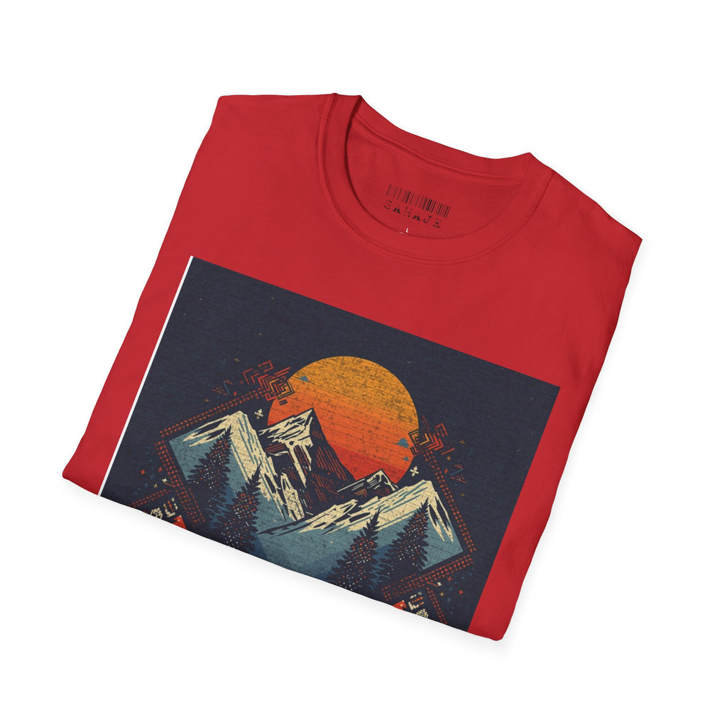 Retro Mountain Sunset T-Shirt
