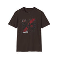 SAHAJE Graphic T‑Shirt — Distressed Red Accent Streetwear Tee