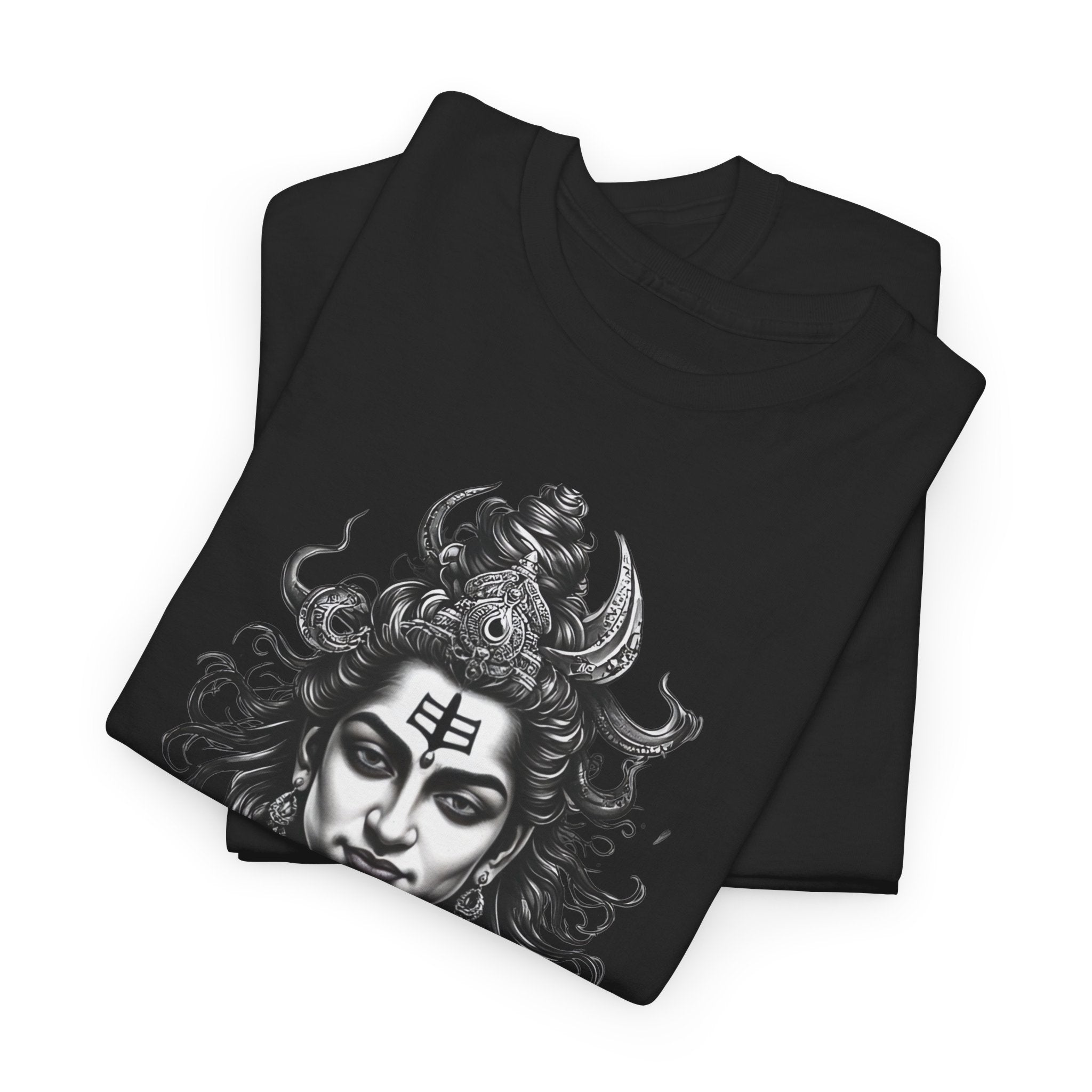 Shiva Portrait Tee — Hindu God Shiva Graphic T-Shirt
