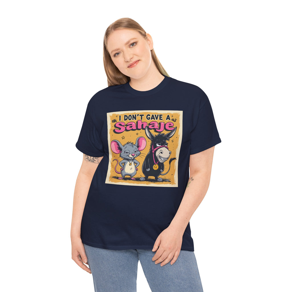 I Don't Give A Snair! Tee — Funny Mouse & Cat Graphic T-Shirt