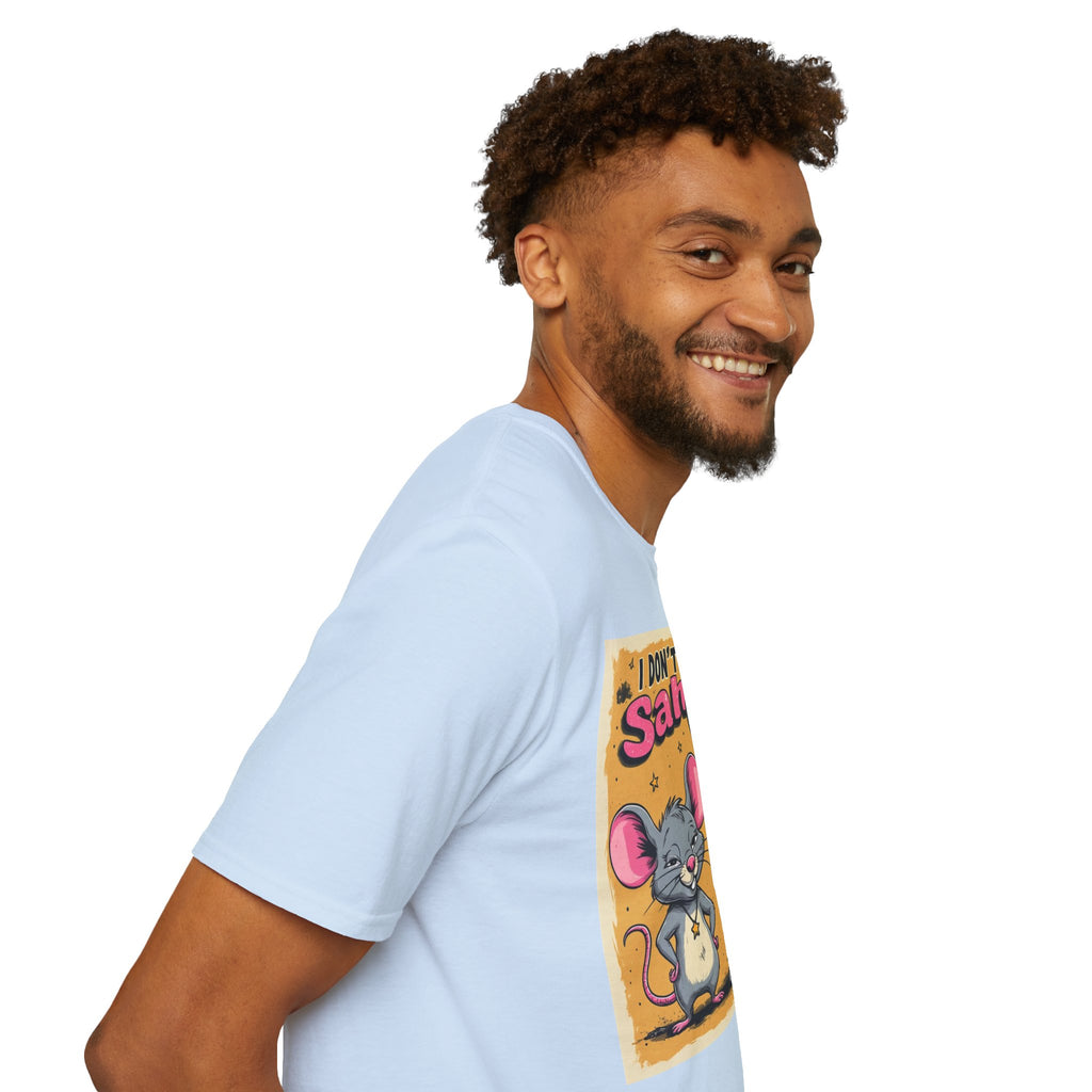 Don’t Give a Satrage T-Shirt — Funny Mouse & Donkey Cartoon Tee