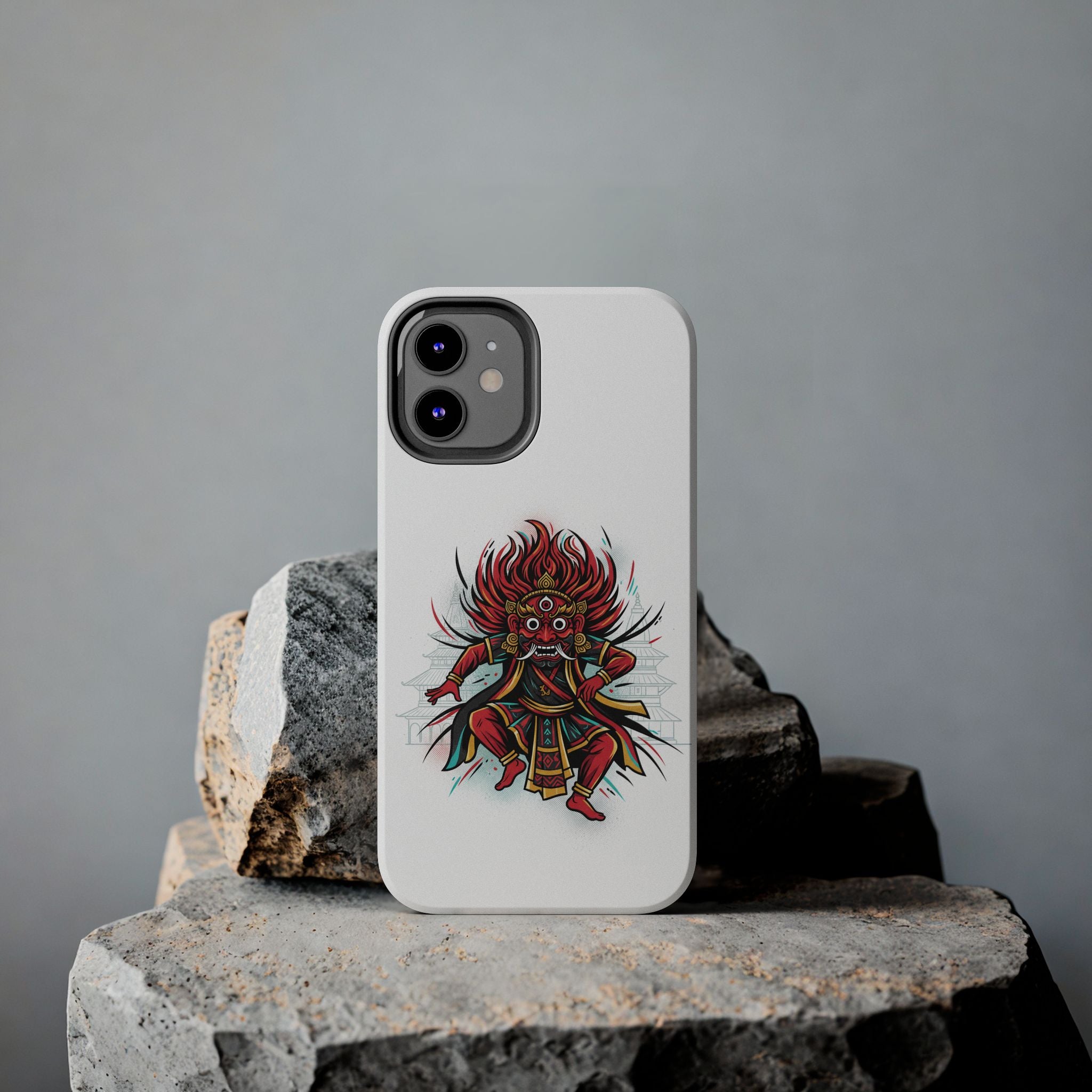 Bhairava Tough Phone Case — Bold Hindu Deity Protective Cover