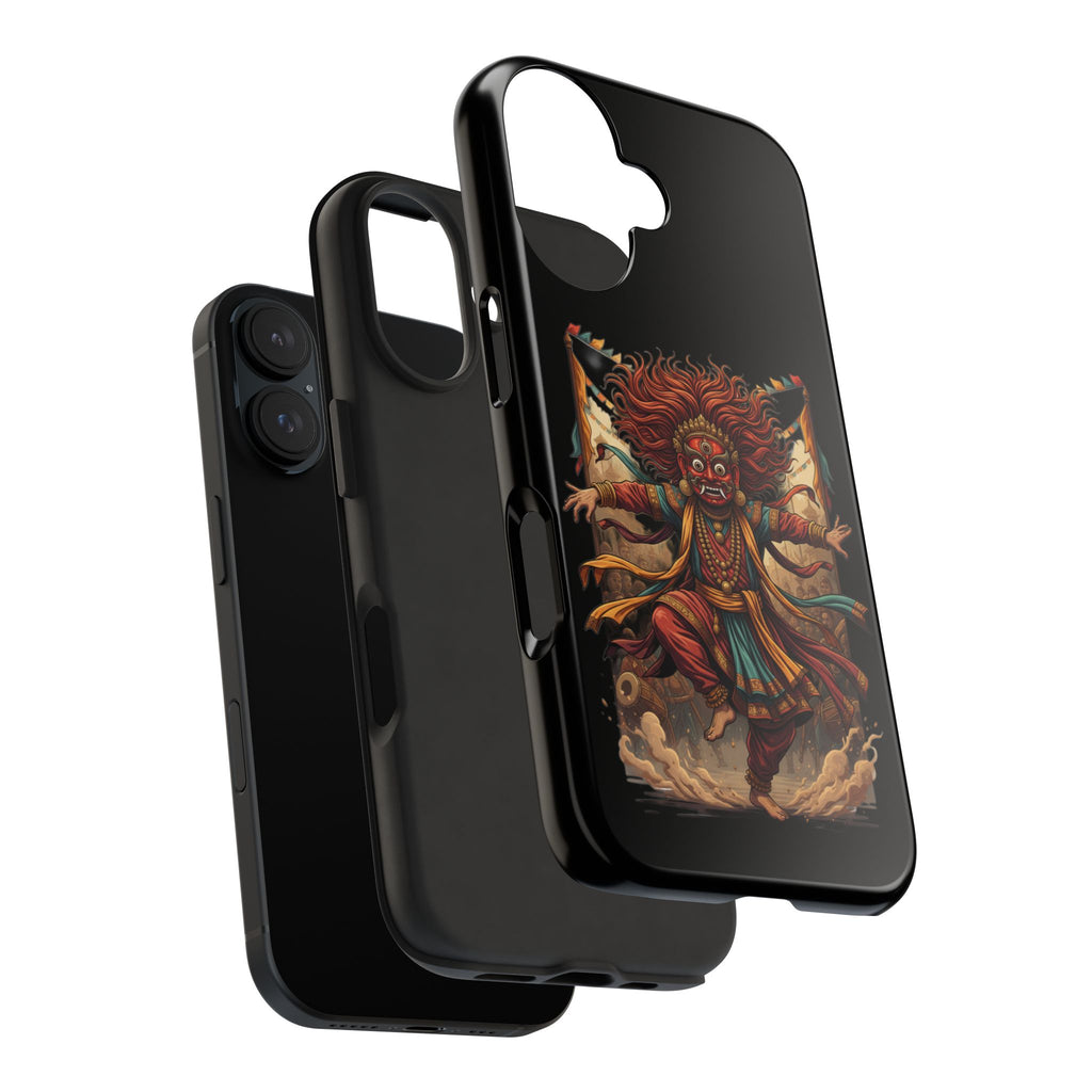Tibetan Demon Dance Tough Phone Case — Bold Mythic Protective Cover