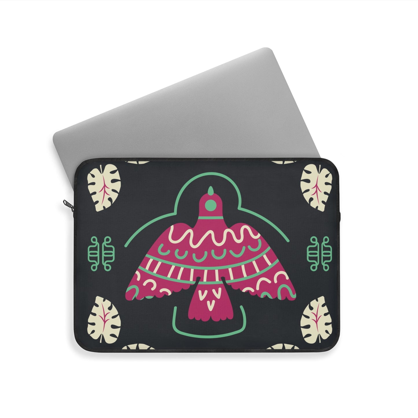 Colorful Laptop Sleeve with Unique Bird Design, Stylish Tech Accessory, Perfect for Students, Gifts for Her, Boho Home Office Decor