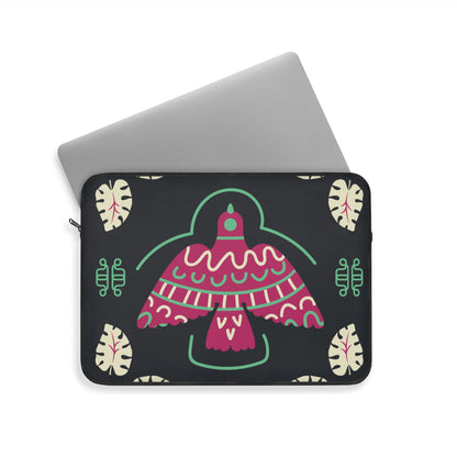 Colorful Laptop Sleeve with Unique Bird Design, Stylish Tech Accessory, Perfect for Students, Gifts for Her, Boho Home Office Decor