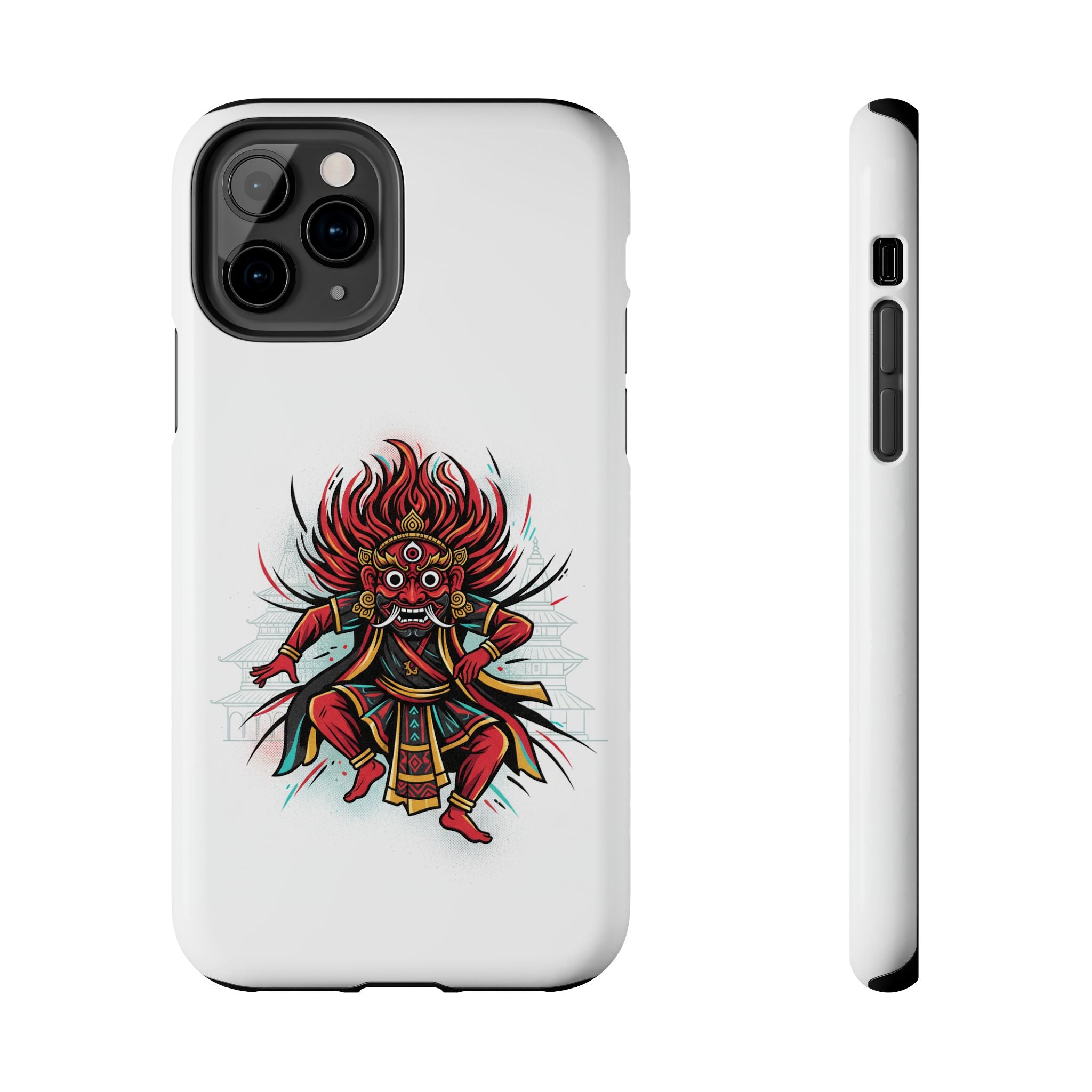 Bhairava Tough Phone Case — Bold Hindu Deity Protective Cover