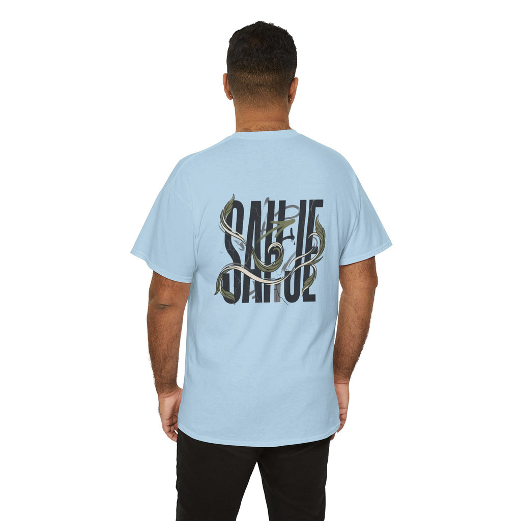 Graphic Tee — 'Savage' Typography with Snake Accent