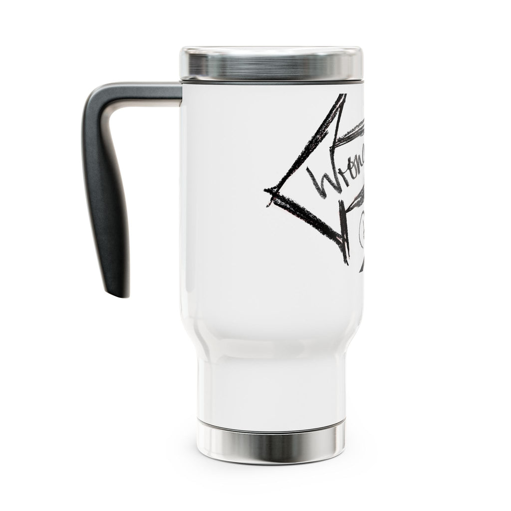 Stainless Steel Travel Mug - Wrong Way Right Way Design, Coffee Cup for Travel, Unique Gift for Commuters, Road Trip Mug, [...]