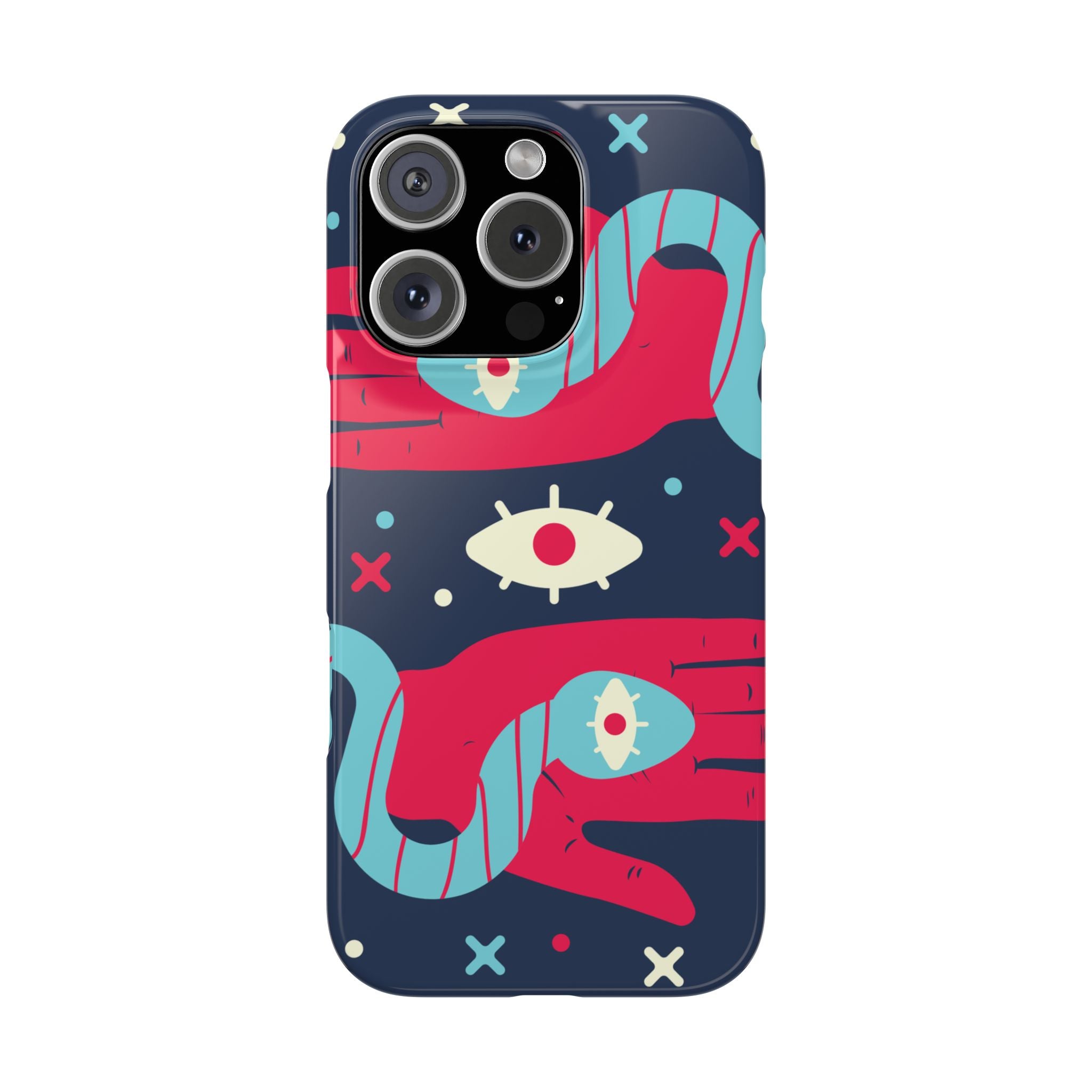 Colorful Abstract Slim Phone Cases, Trendy Phone Covers, Unique Gifts for Her, Artistic Mobile Accessories, Eye-Catching Phone Designs