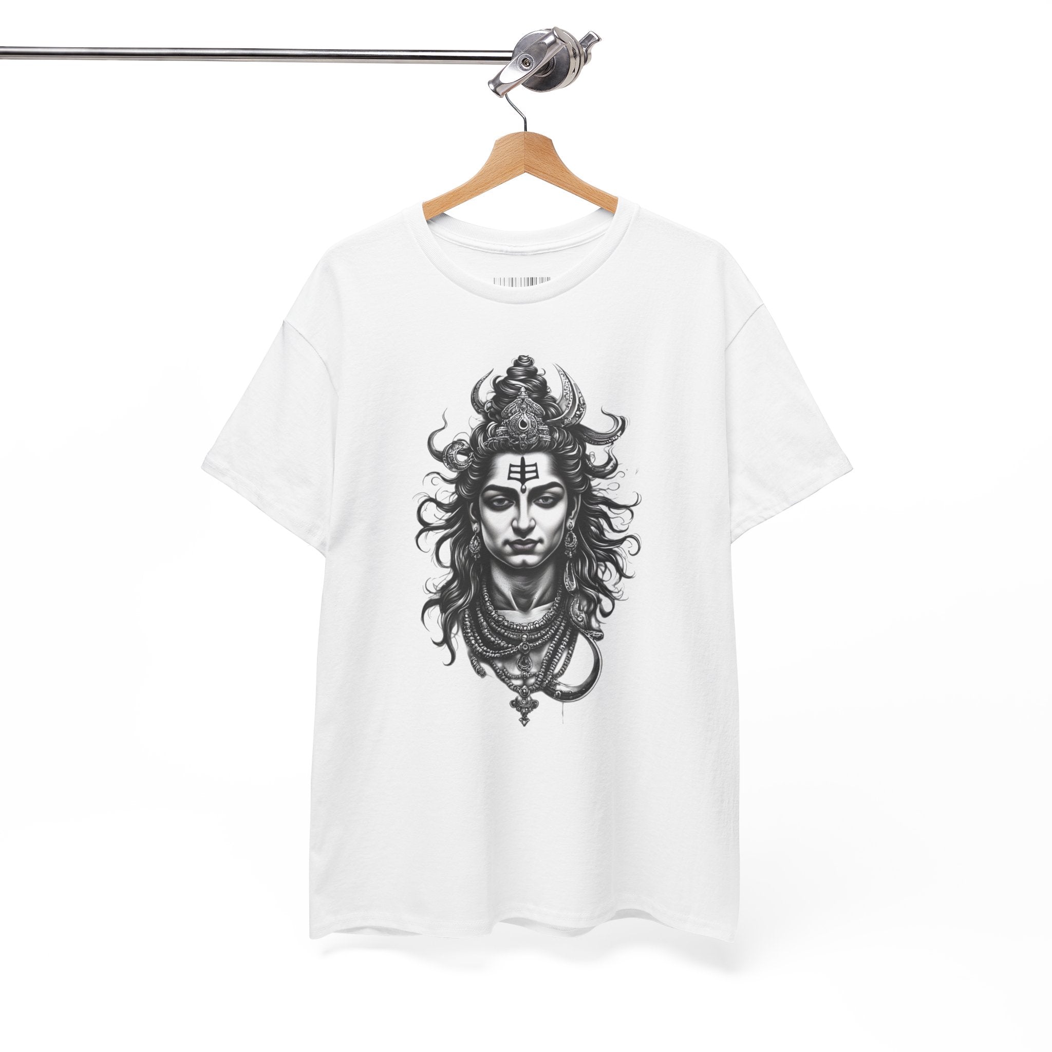 Shiva Portrait Tee — Hindu God Shiva Graphic T-Shirt