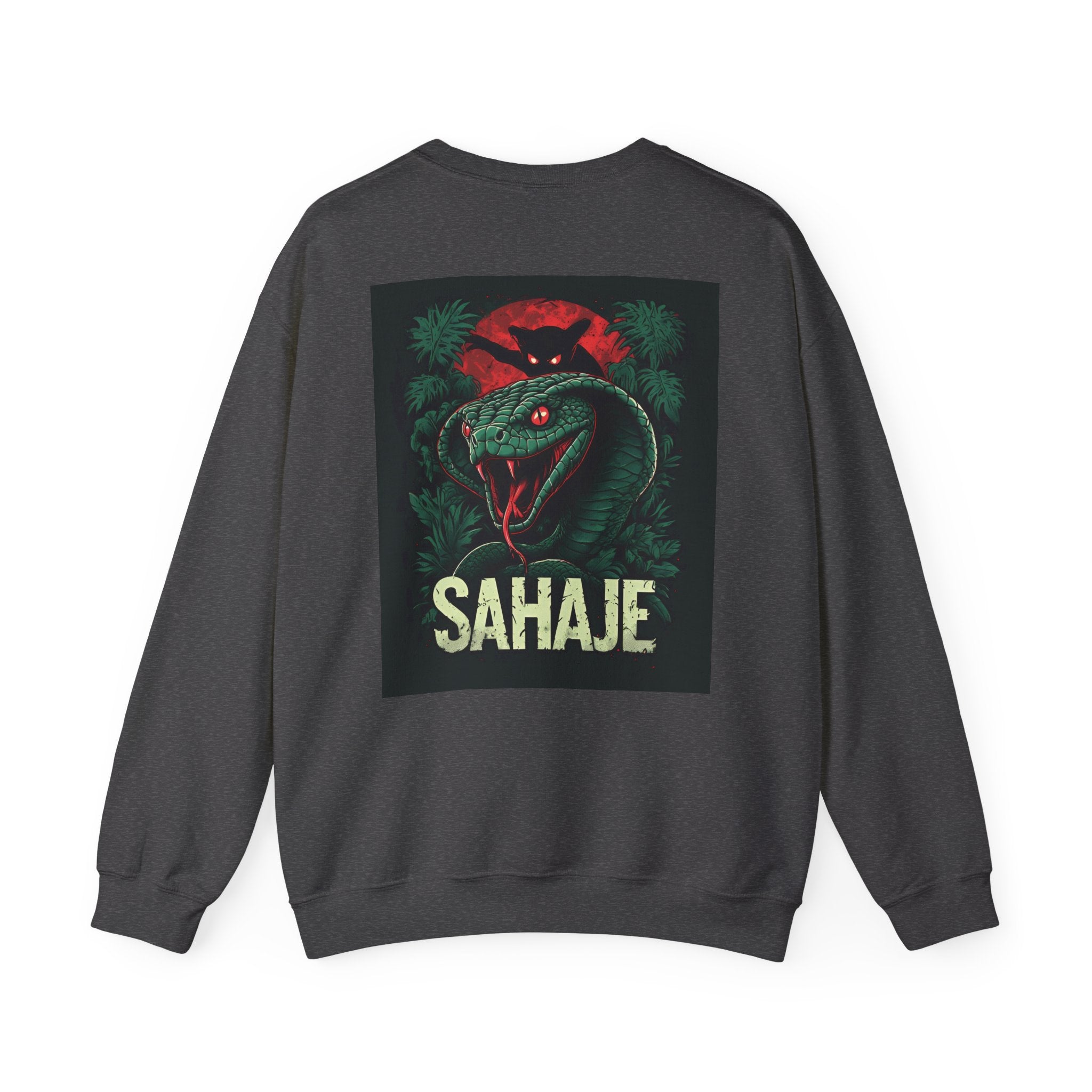 Snake Graphic Sweatshirt — 'SAHAJE' Retro Horror Crewneck