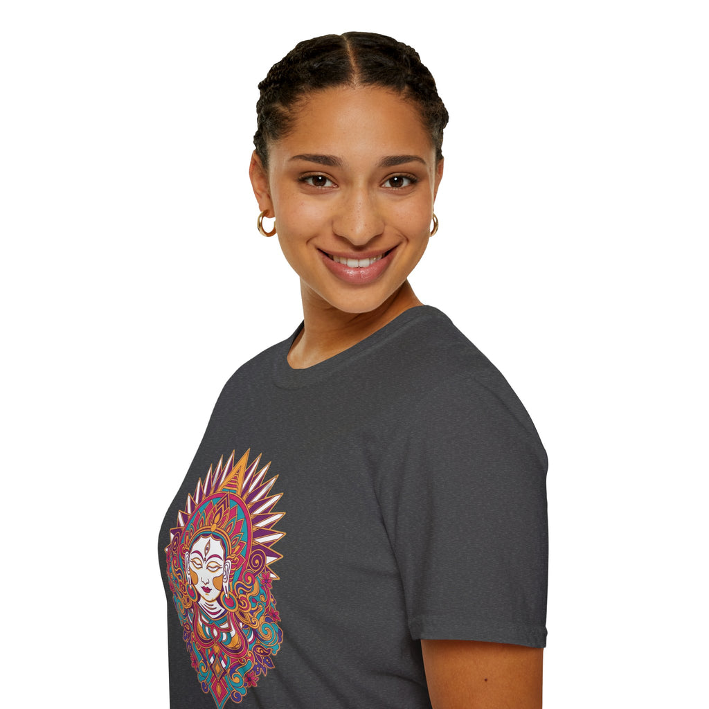Mystic Goddess Mandala T-Shirt — Colorful Boho Spiritual Tee