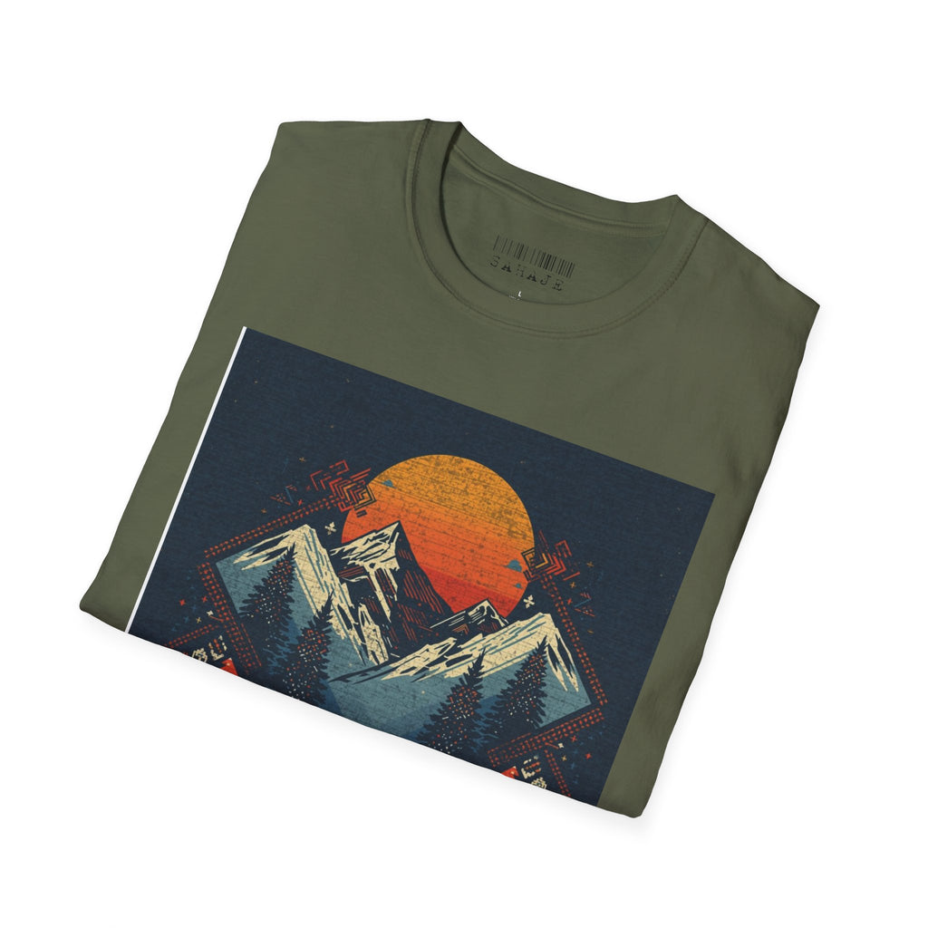 Retro Mountain Sunset T-Shirt