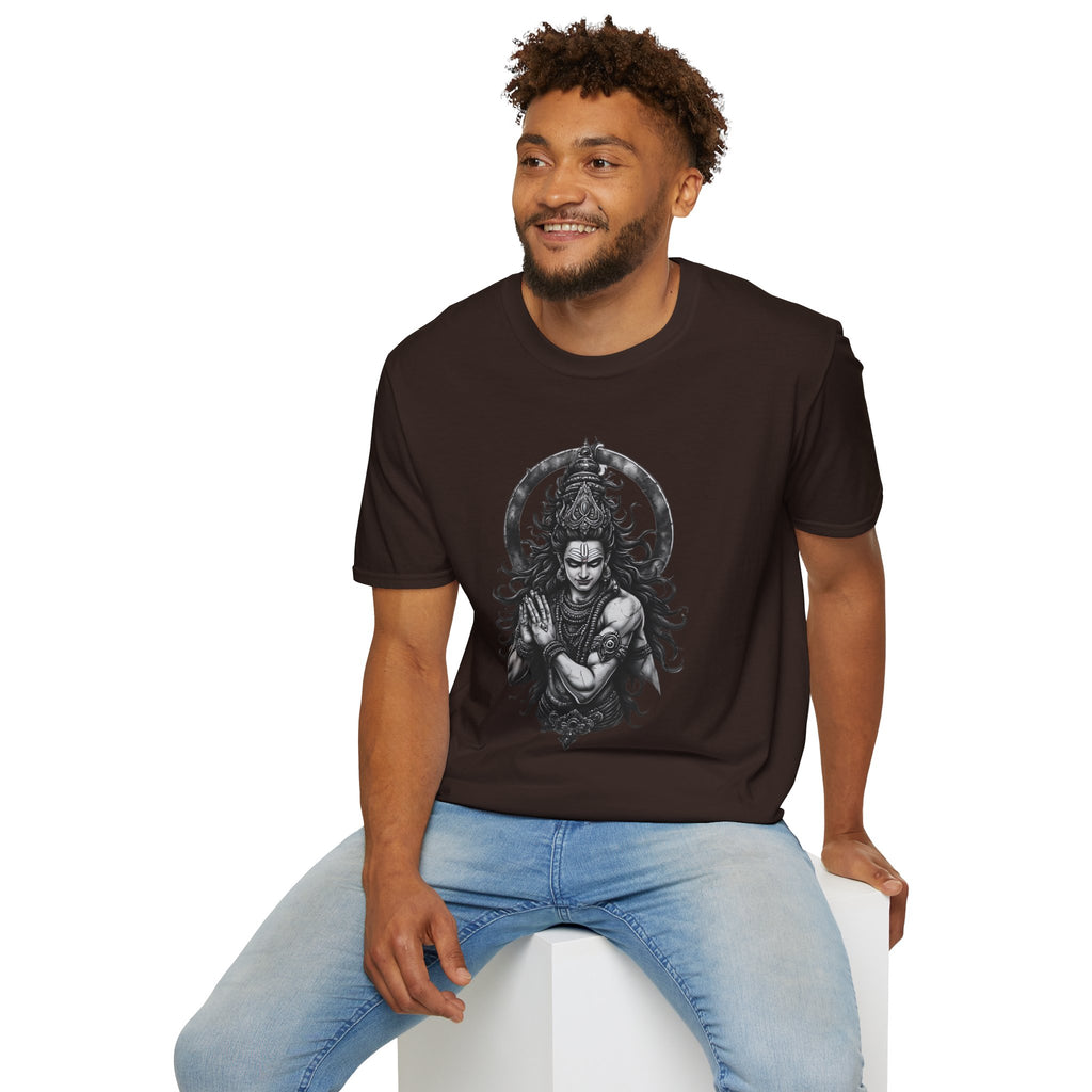 Shiva Portrait T‑Shirt – Intricate Hindu Deity Art Tee
