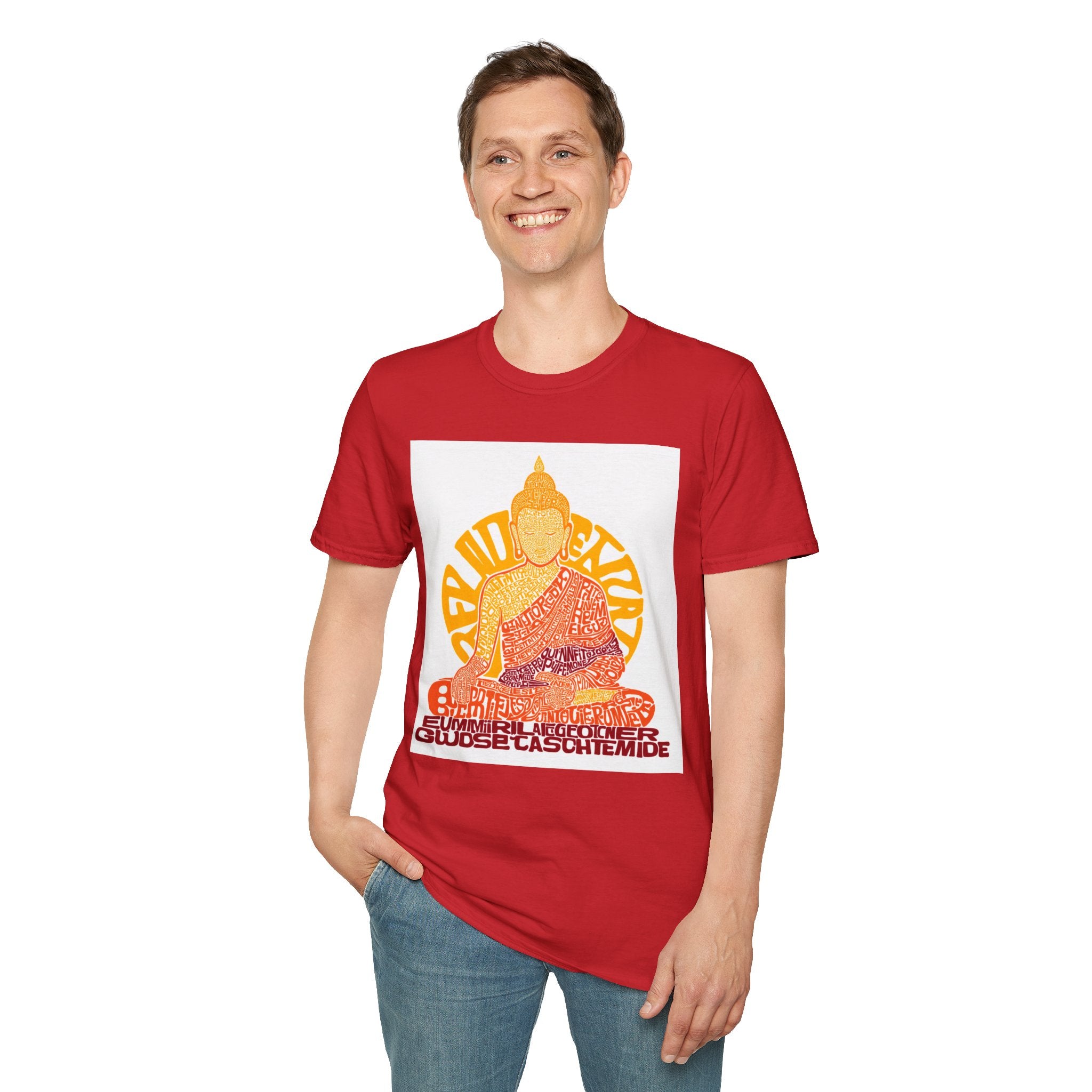 Buddha Graphic Tee — Retro Sun Meditation Shirt