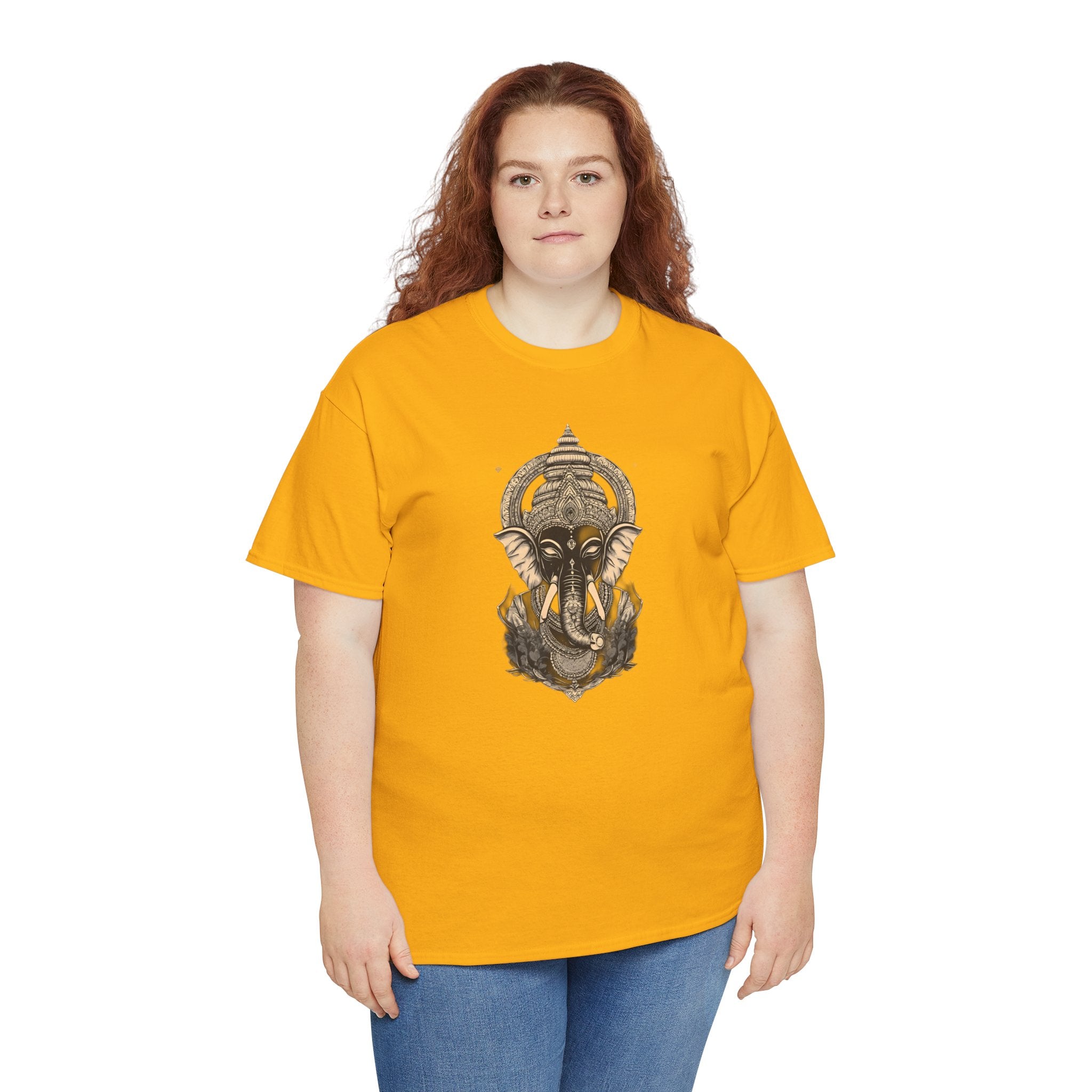 Elephant Mandala T‑Shirt — Spiritual Ganesha-Inspired Graphic Tee
