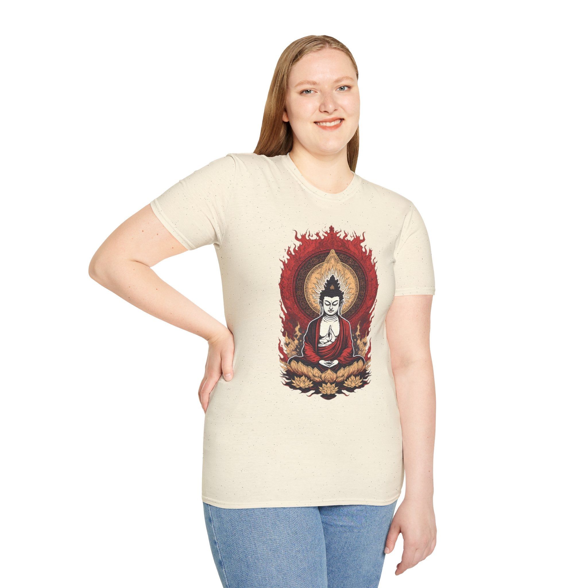 Buddha Lotus Meditation T-Shirt — Zen Buddhist Graphic Tee