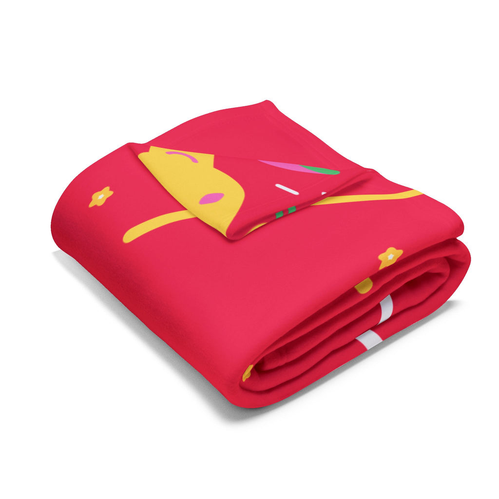 Vibrant Snake Hand Fleece Blanket