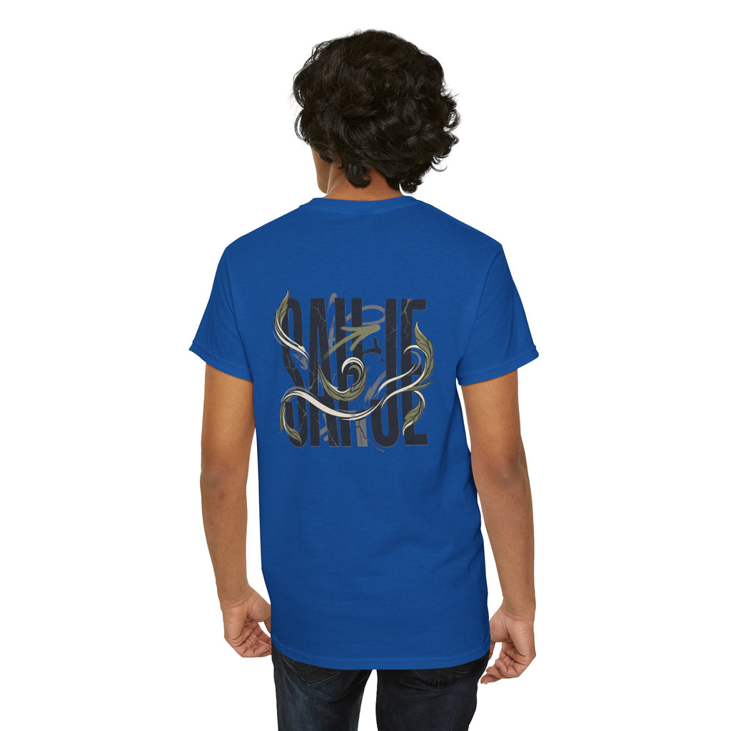 Graphic Tee — 'Savage' Typography with Snake Accent