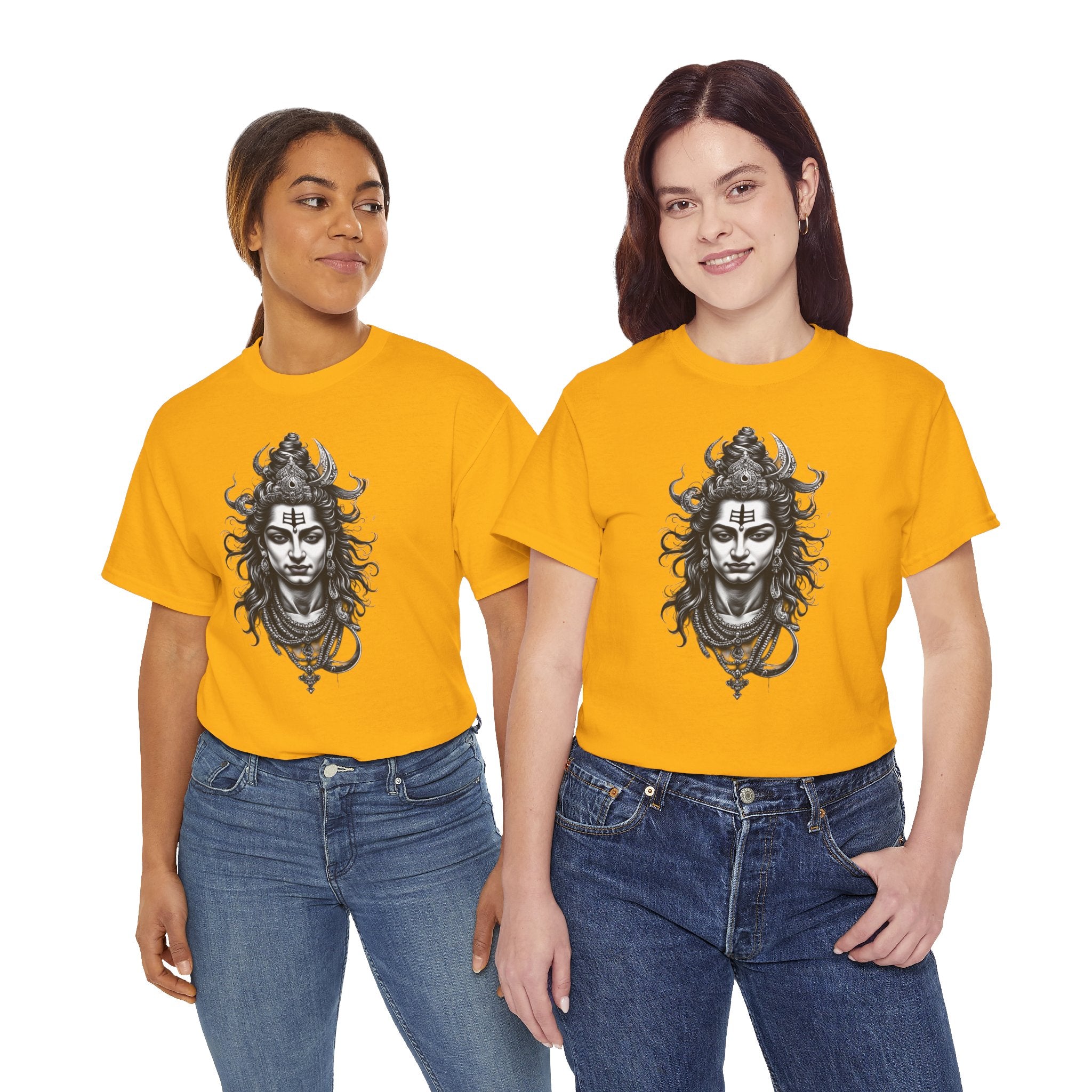 Shiva Portrait Tee — Hindu God Shiva Graphic T-Shirt
