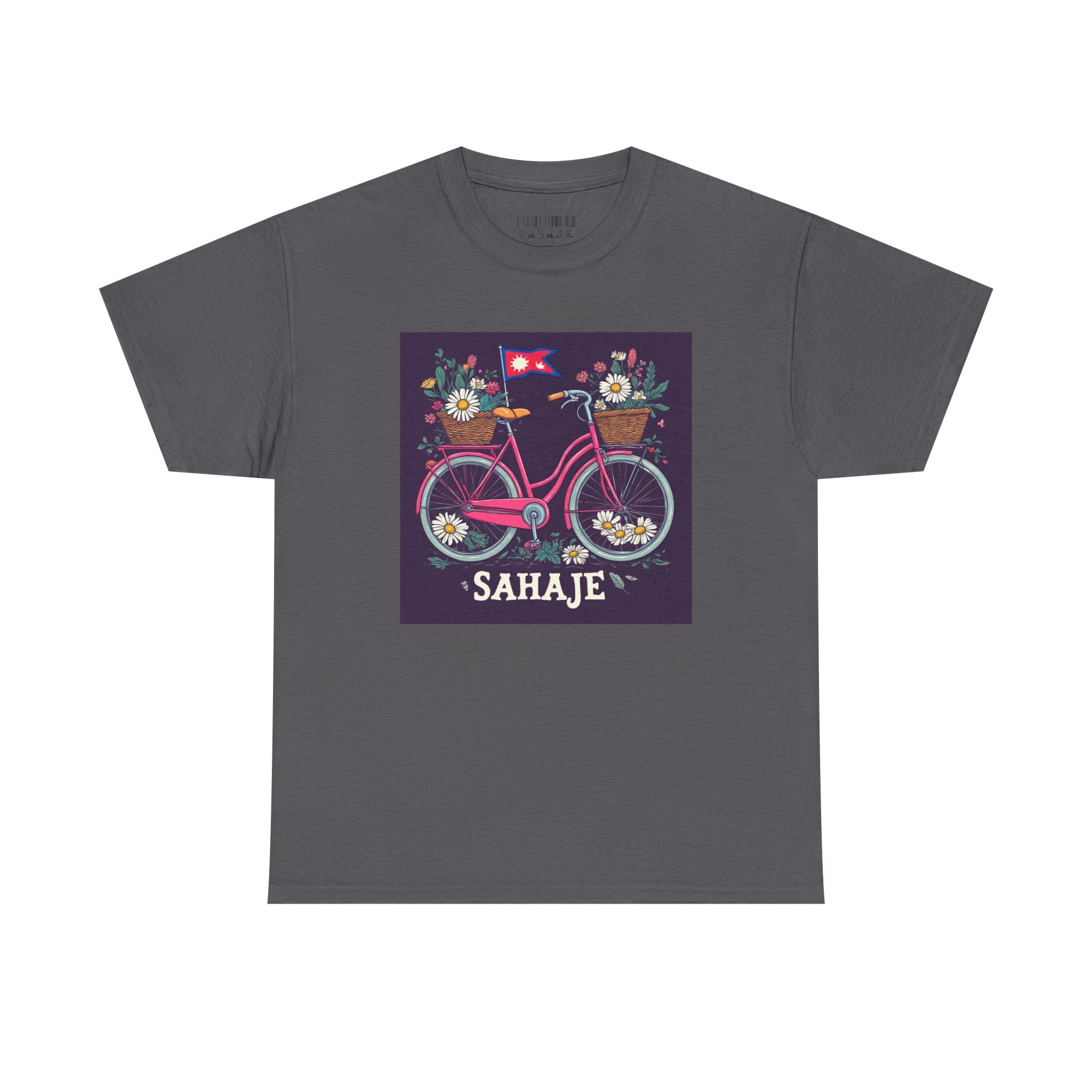 Sahaje Floral Bicycle T‑Shirt