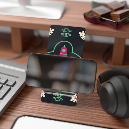 Colorful Smartphone Display Stand, Decorative Desk Accessory, Gift for Phone Lovers, Home Office Decor, Modern Tech Organizer
