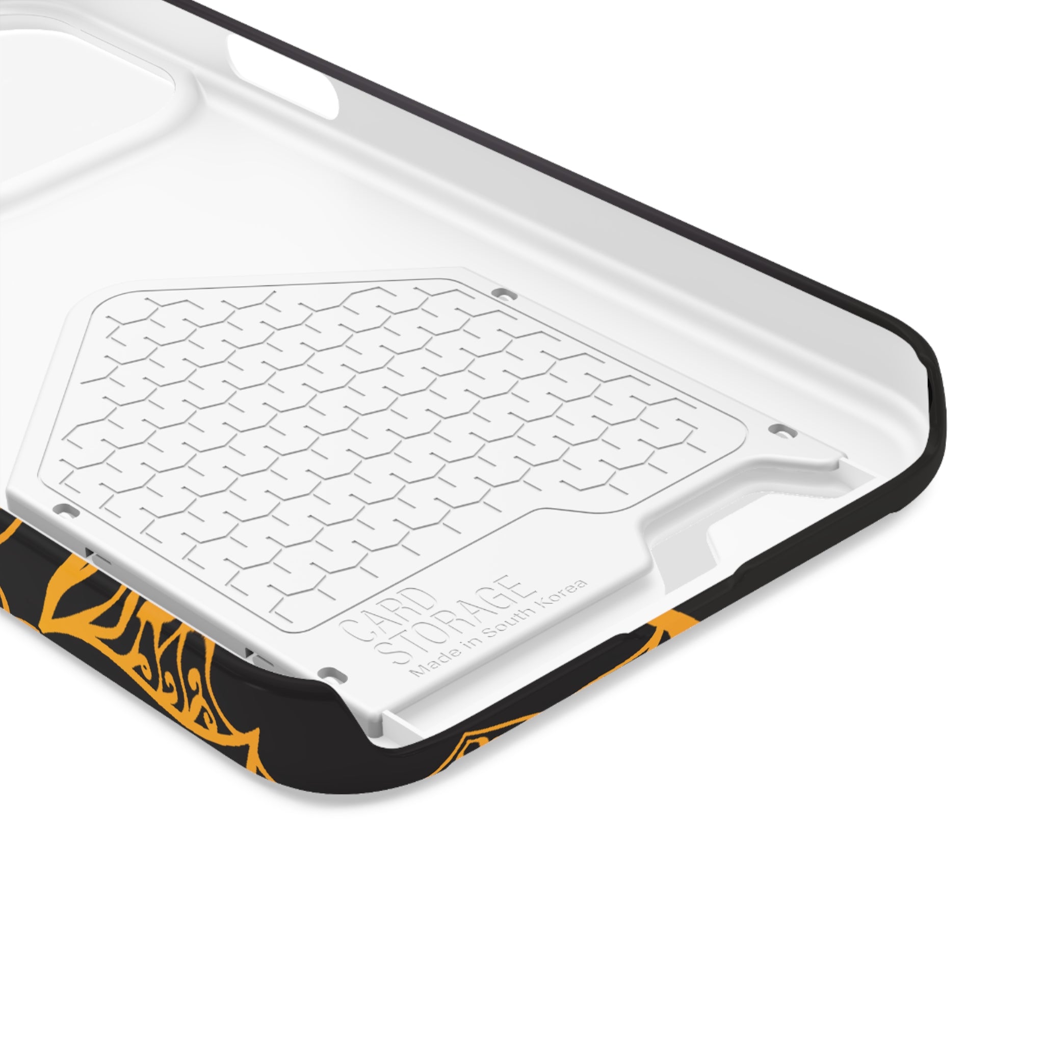 Elegant Mandala Phone Case With Card Holder, Boho Chic Gift, Smartphone Protector, Functional Accessory, Stylish Tech Decor