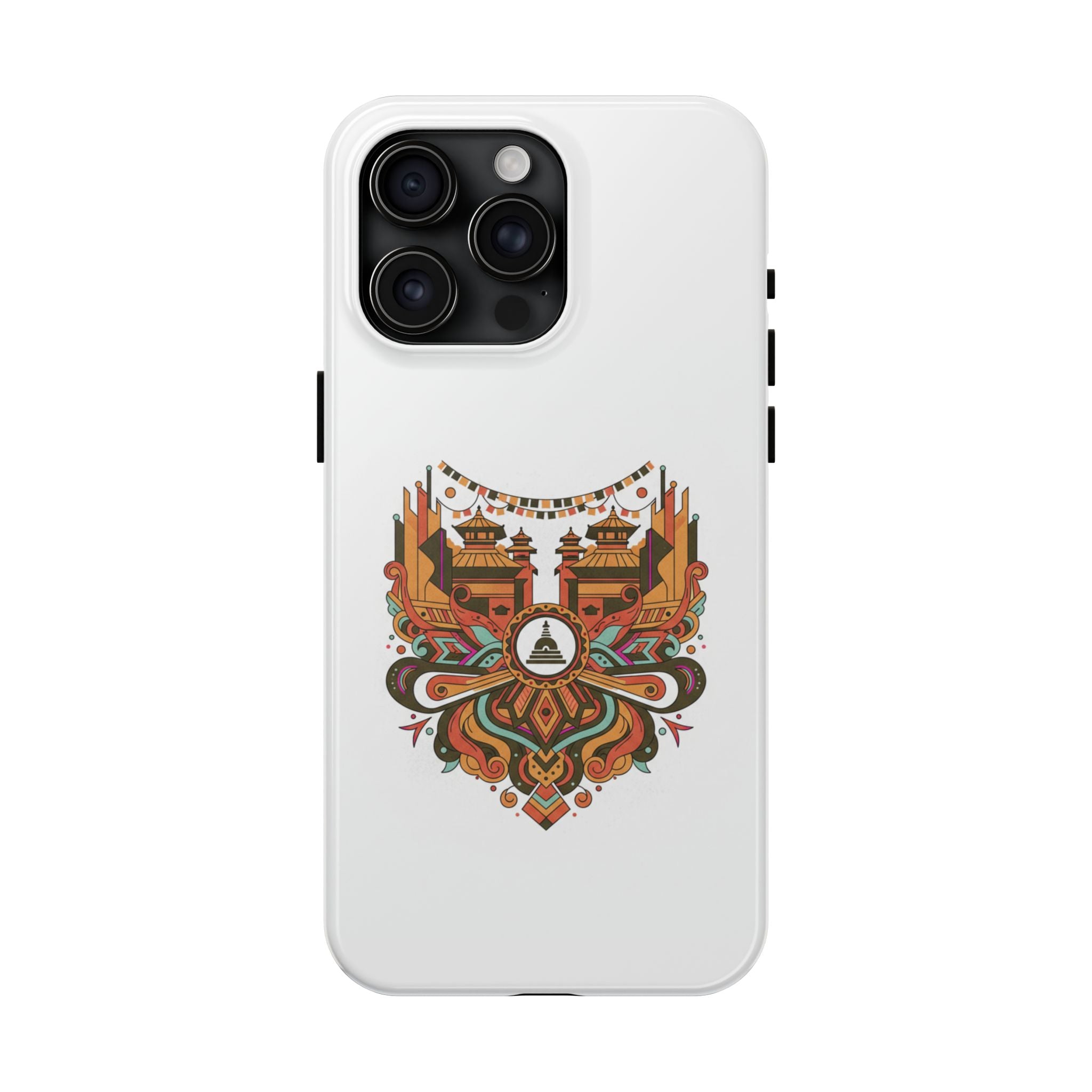 Tough Phone Case — Vintage Temple Mandala Design