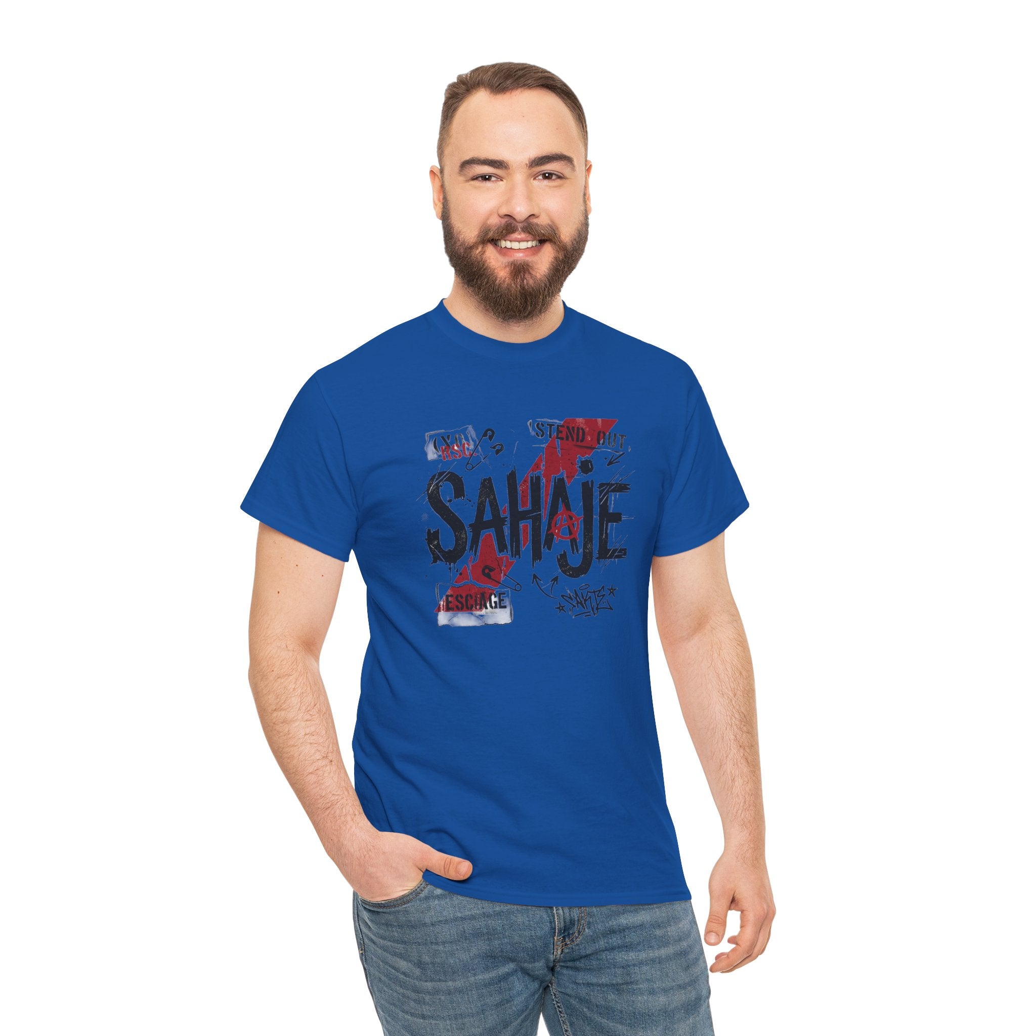 Sahaje Graphic Tee — Street Art Urban Casual T-Shirt