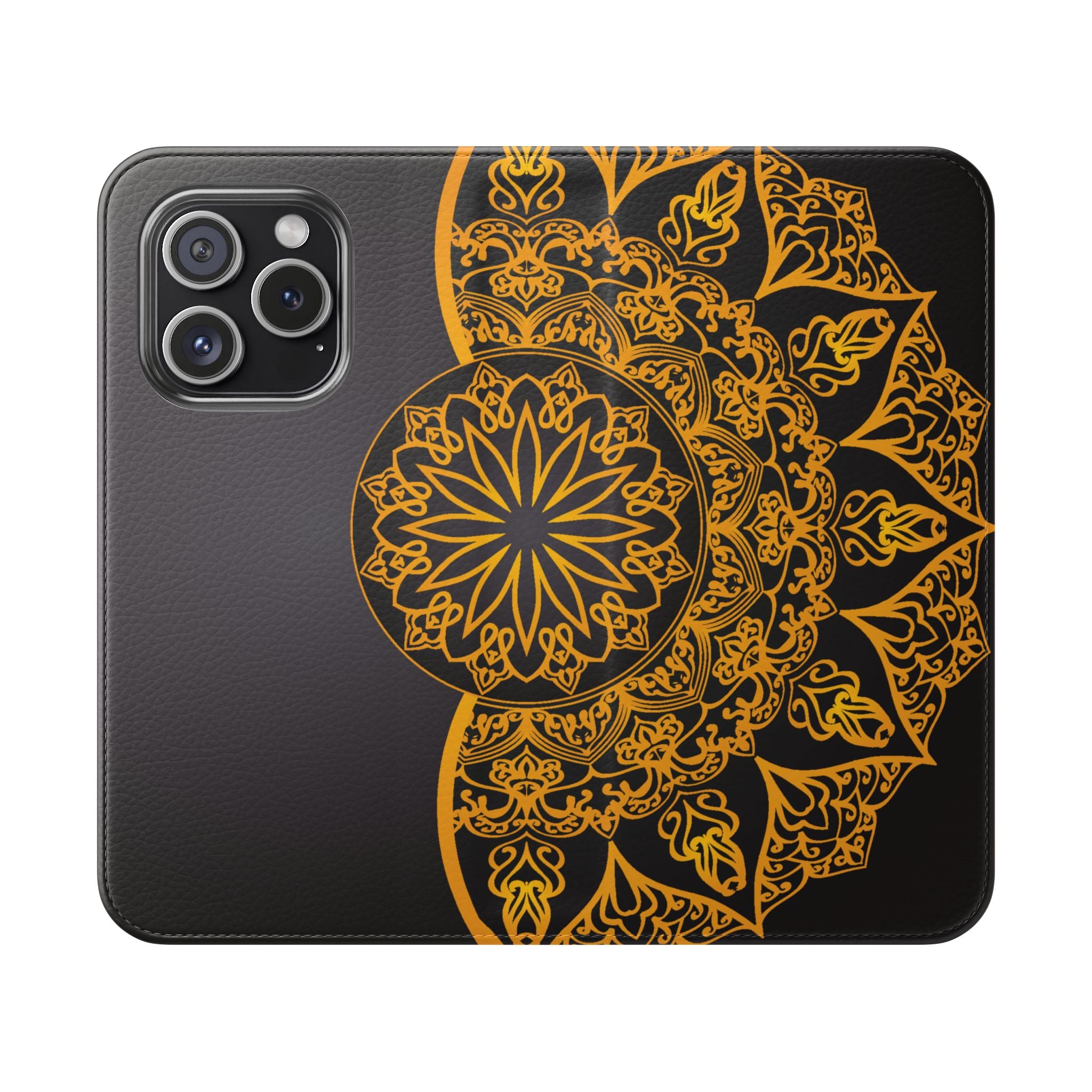 Elegant Mandala Flip Cases for Phones, Stylish Phone Wallet, Personalized Smartphone Cover, Perfect Gift for Occasions