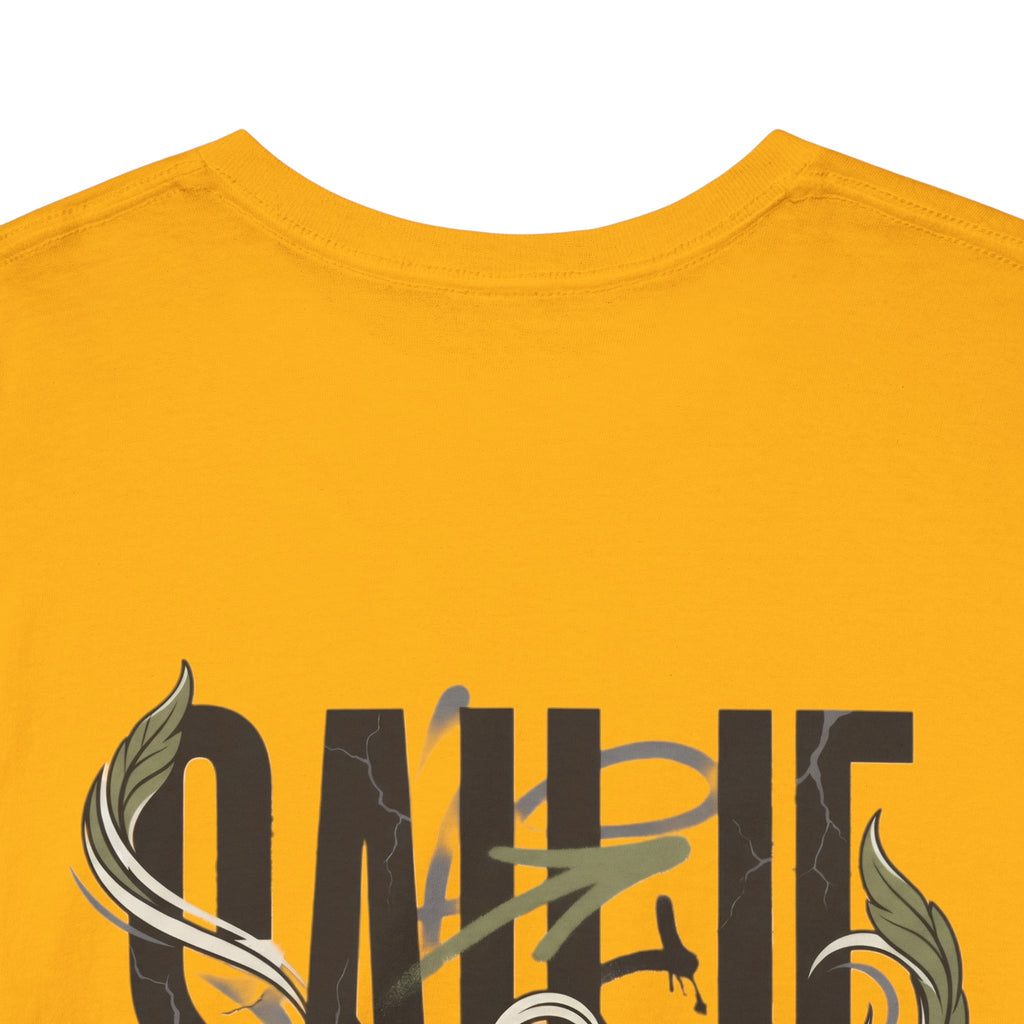 Graphic Tee — 'Savage' Typography with Snake Accent